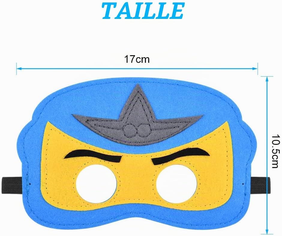 Detalle 2 de URAQT C2-masker-NL vilten verkleedmaskers voor kinderen, set van 12