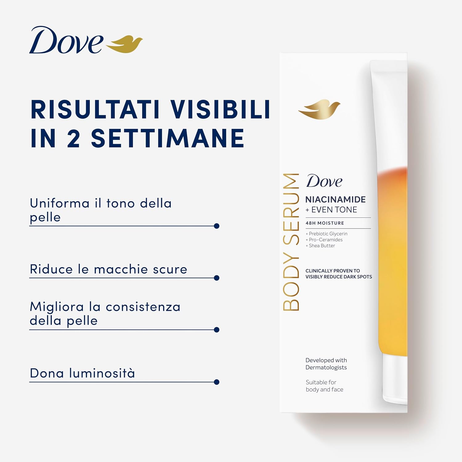 Thumbnail 6 de Dove Siero Corpo Idratante alla Niacinamide Even Tone per pelle spenta e iperpigmentazione da 200 ml
