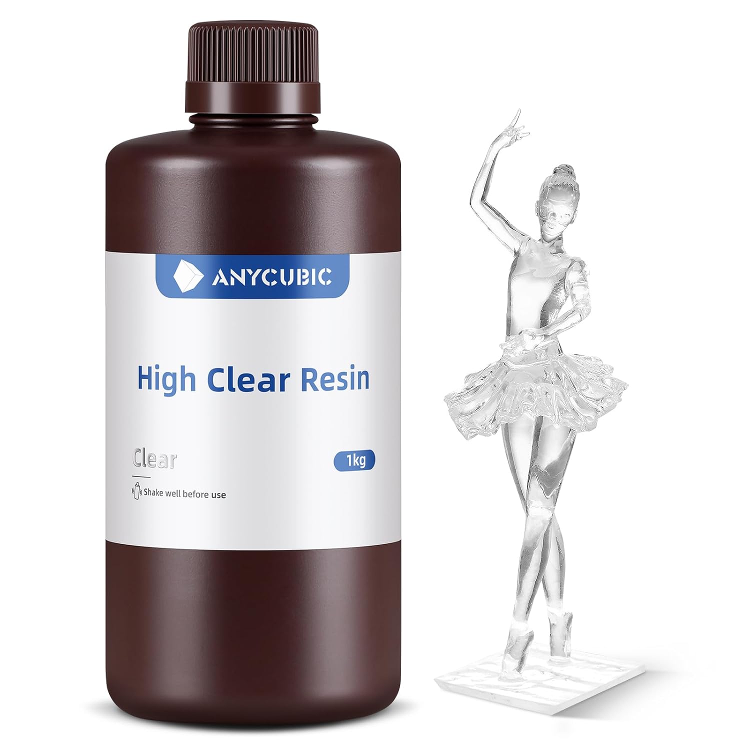 Detalle de ANYCUBIC High Clear 3D Printer Resin 1kg 🖨