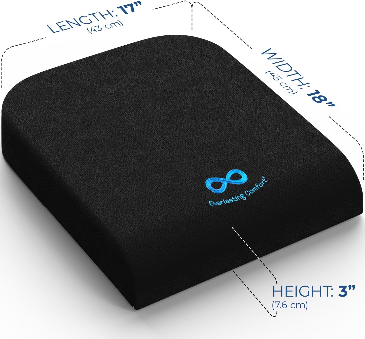 Detalle de Everlasting Comfort Ventilated Gel Memory Foam Wheelchair Cushion