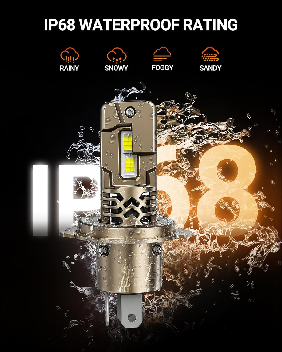 Thumbnail 2 de SEALIGHT H4/9003 Bulbs – 50,000LM Super Bright H4 Driving Bulb (Pack of 2)