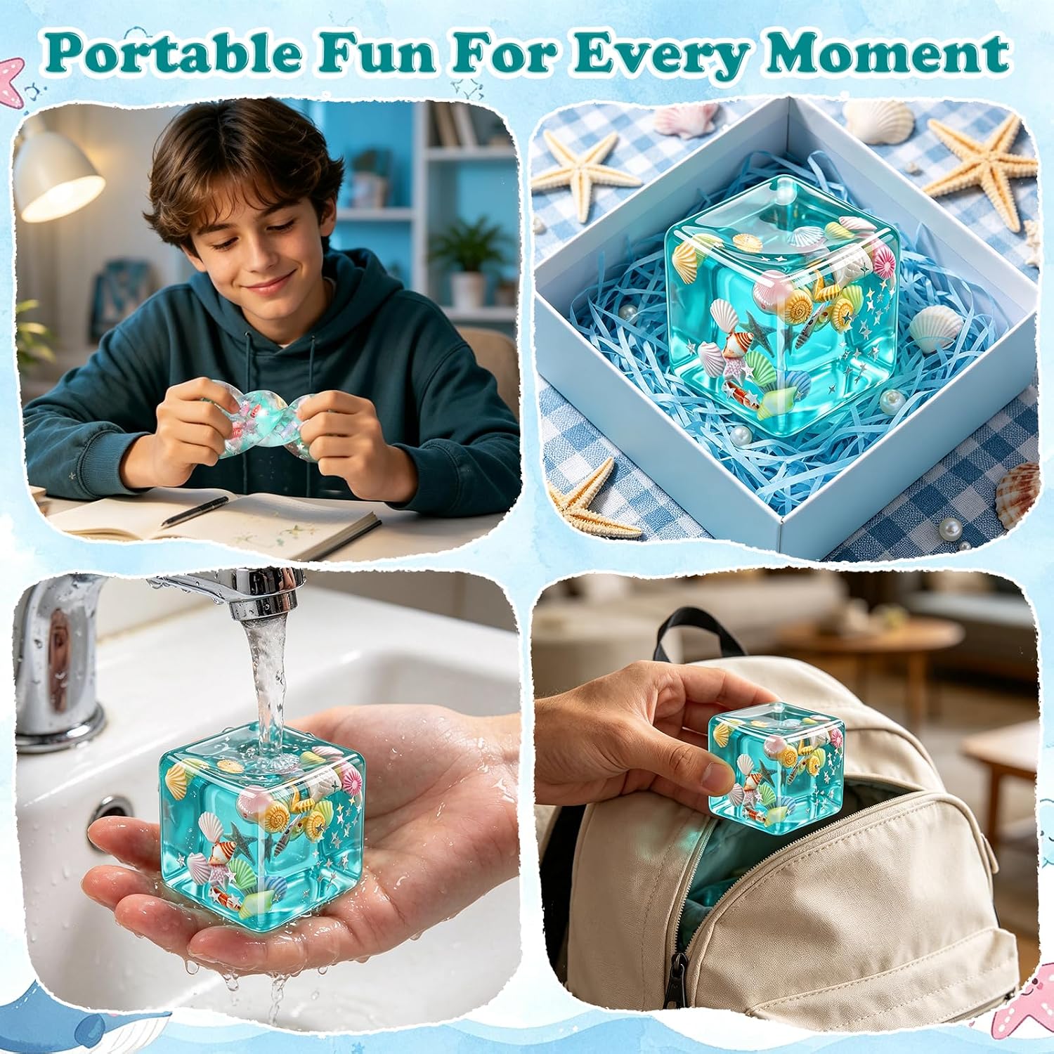 Detalle 2 de Sea Shell Squishy Fidget Toy