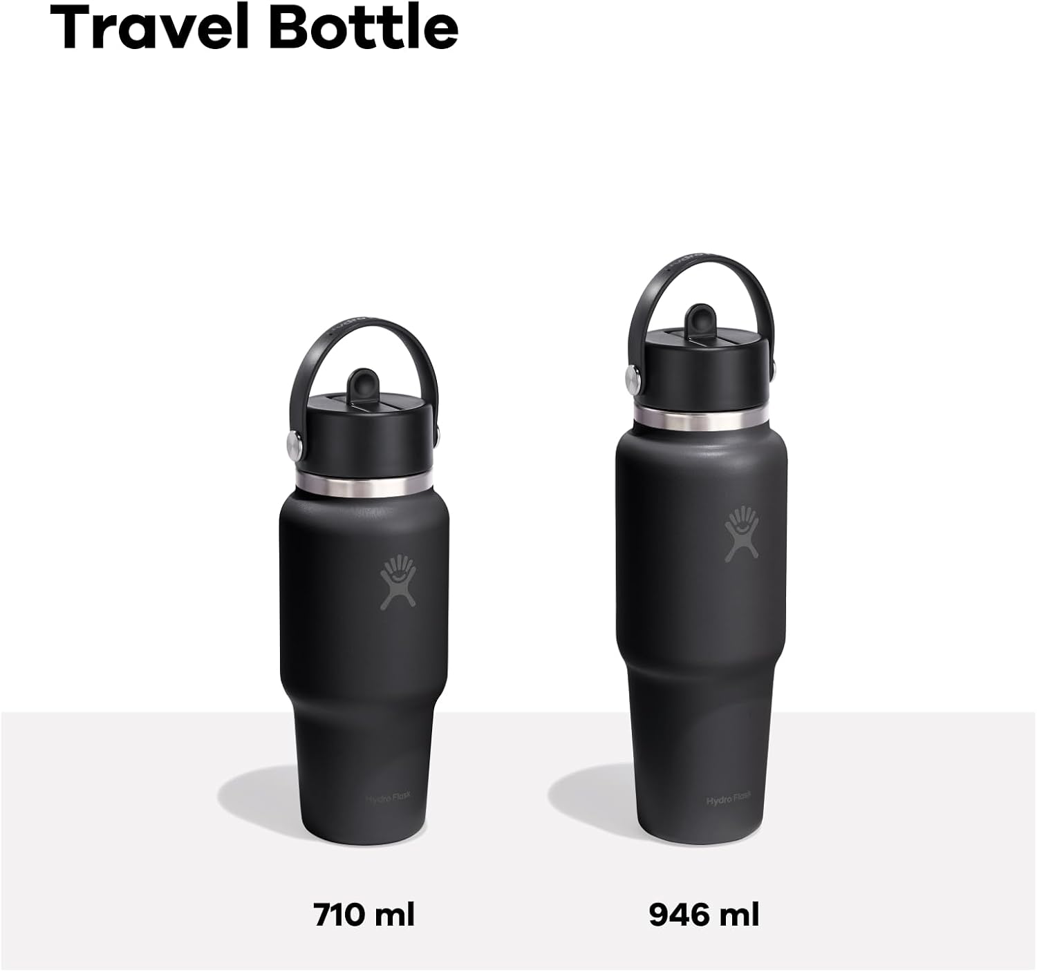 Detalle de Hydro Flask Wide Flex Straw Travel Bottle 946 ml – Acier inoxydable, étanche, 24 h de froid, grande ouverture
