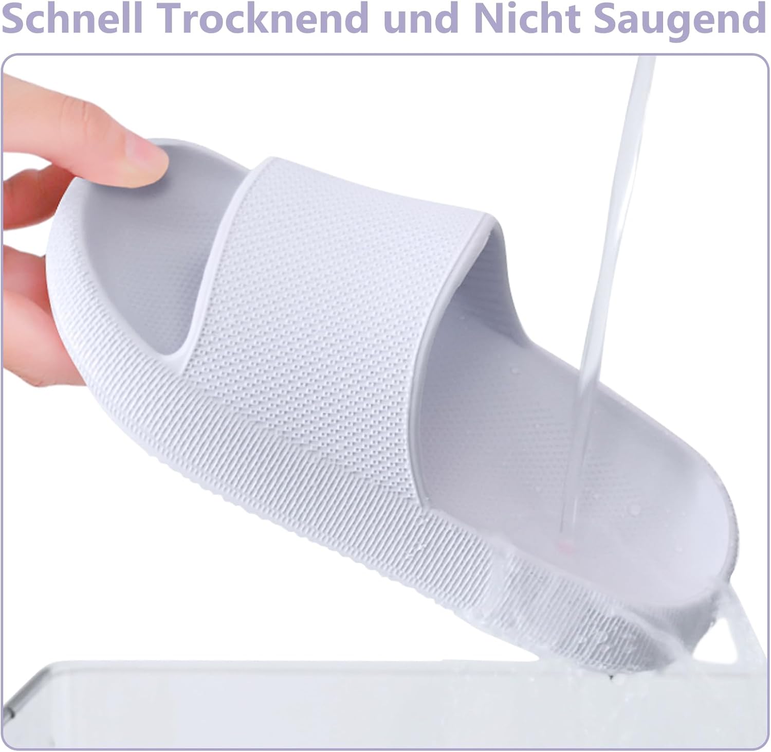 Thumbnail 6 de Buwege Unisex Kinder Badelatschen – Cozy Slides mit rutschfester Sohle (EU 29–37)