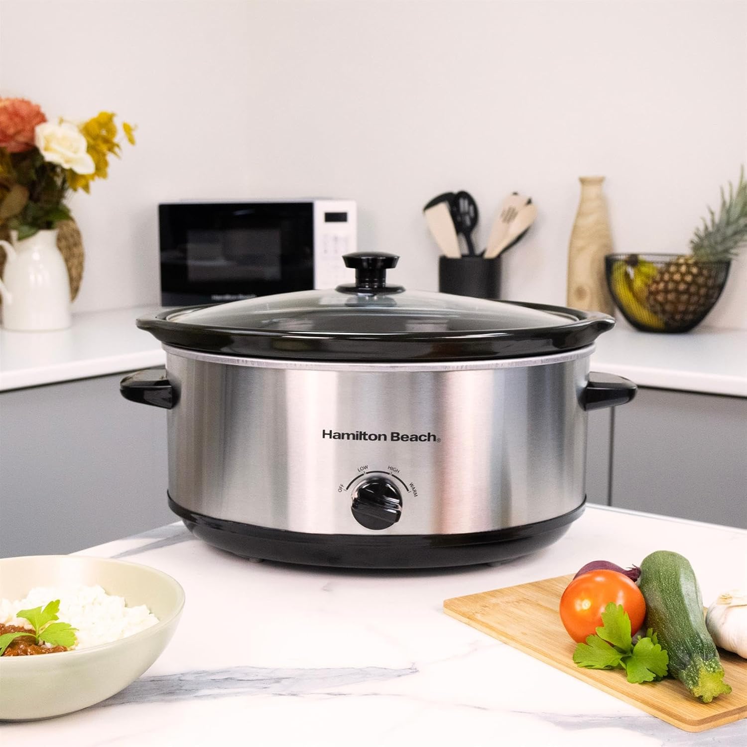 Detalle 2 de Hamilton Beach 6.5L Family Favourite Slow Cooker (HBSC070S)