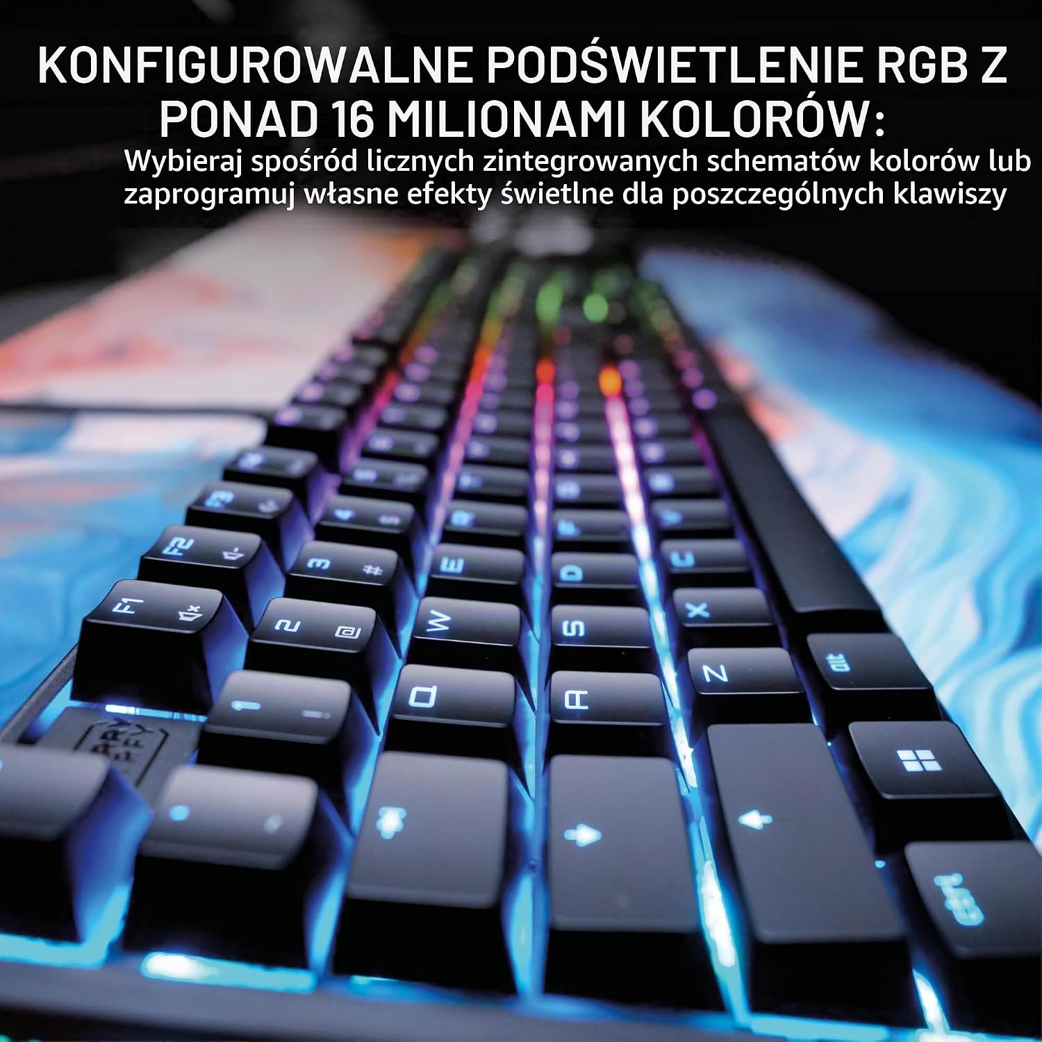 Detalle 2 de CHERRY XTRFY MX 3.1 – mechaniczna klawiatura gamingowa UK, RGB, MX2A Brown