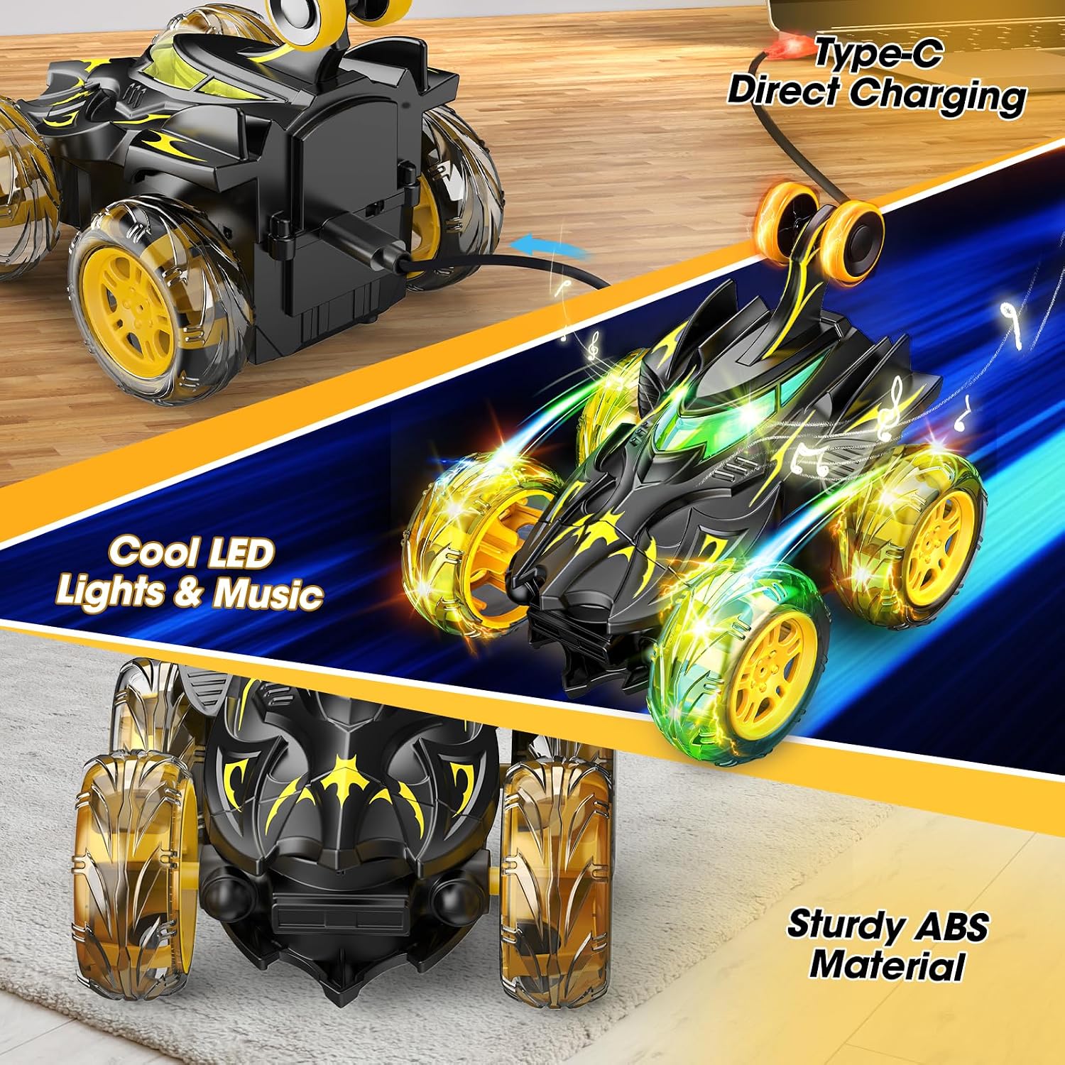 Thumbnail 5 de Braxel 360° flip RC car for kids 3–11