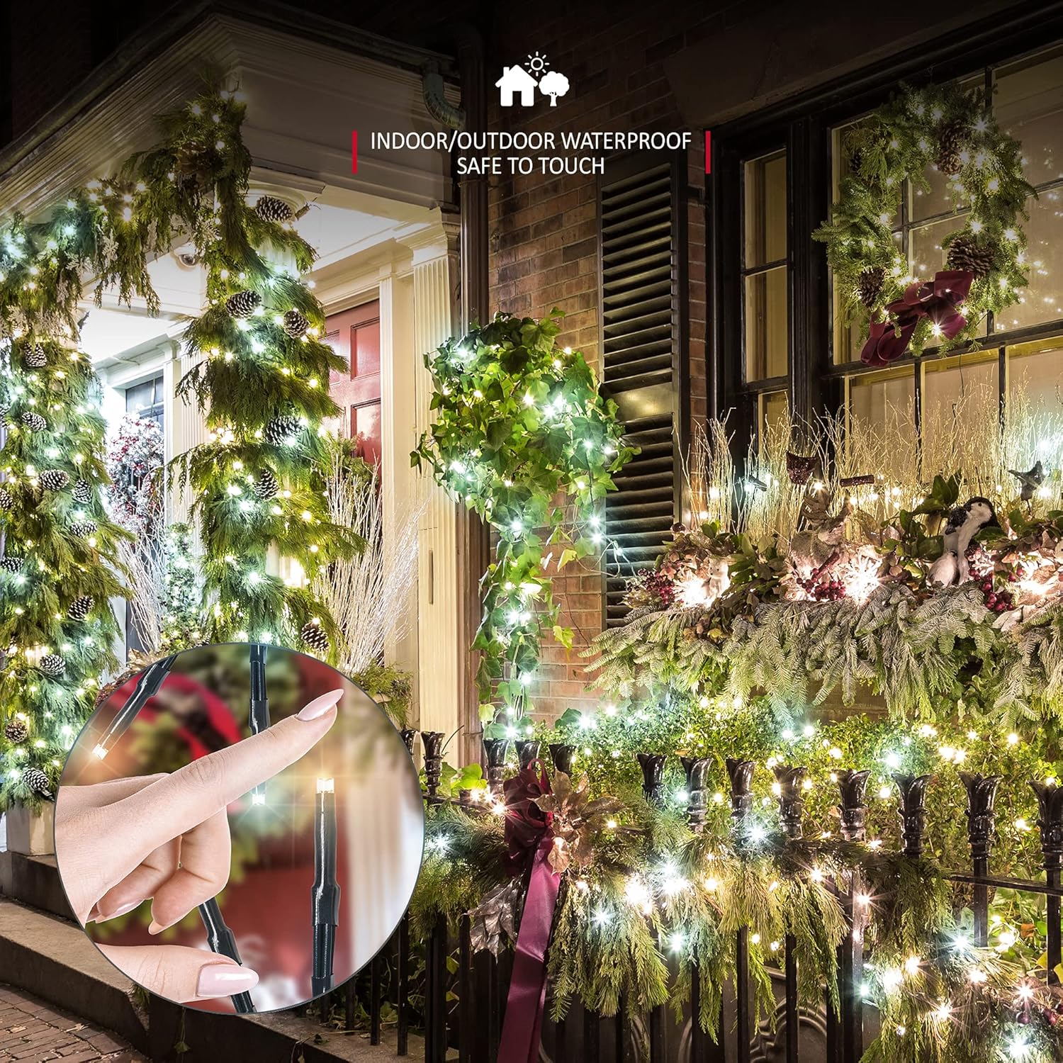 Thumbnail 3 de NETTA 720 LED Christmas Tree Cluster Lights with 8-Hour Timer, 8 Modes & Warm/Cool White