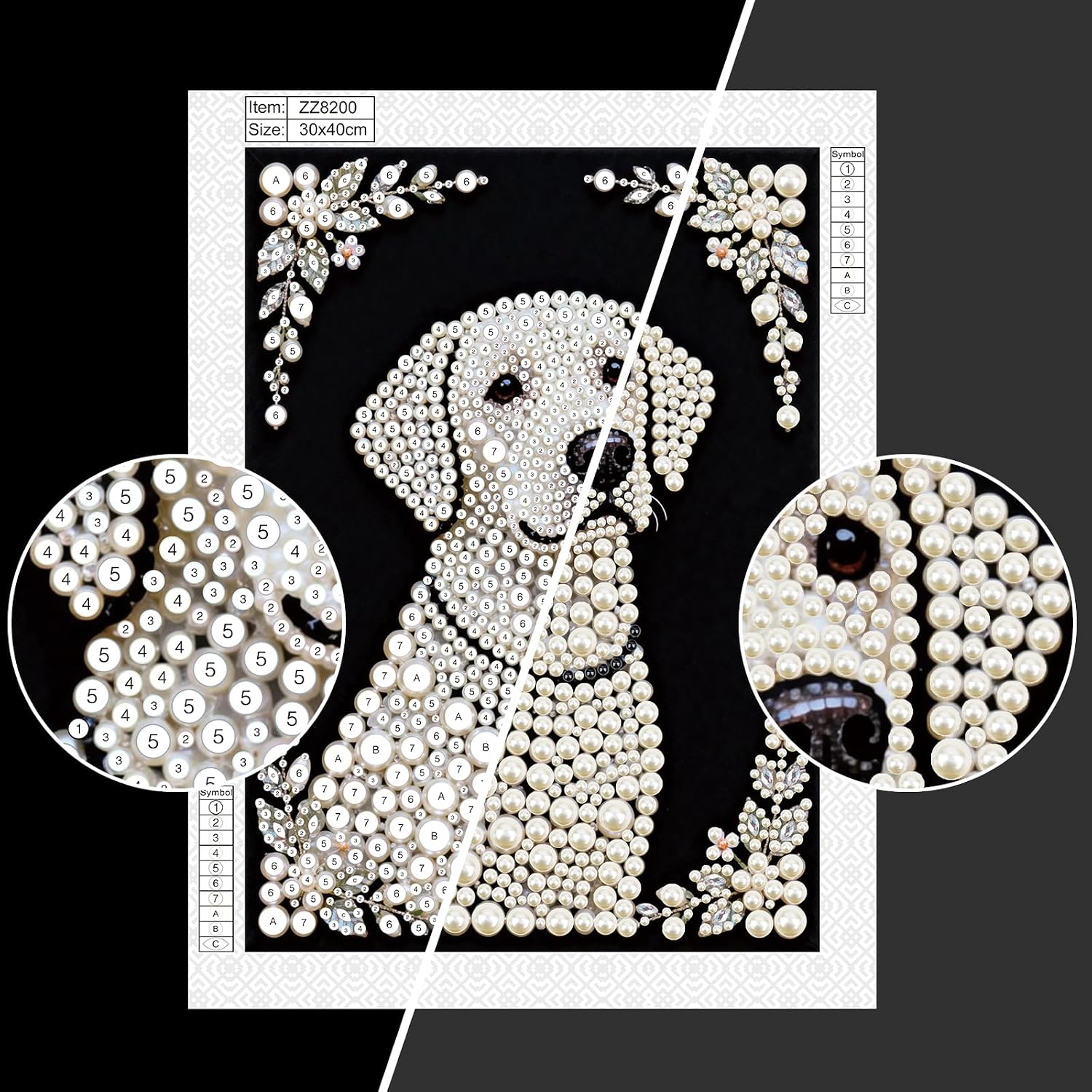 Detalle de Pearl Diamond Painting Kit 15.7 x 11.8-Inch
