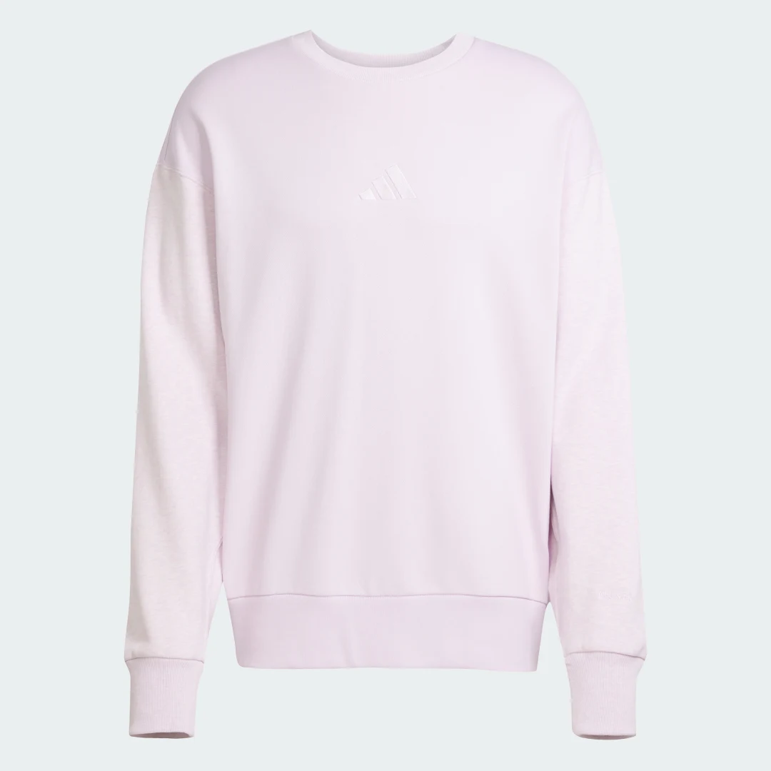 Detalle 2 de Adidas All SZN French Terry Colorblock Crew Sweatshirt – color violeta