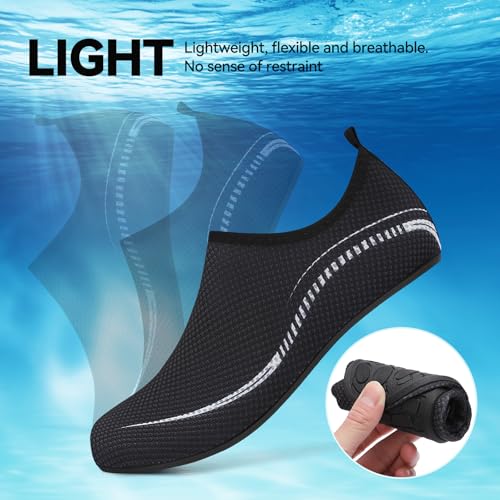 Detalle de Gitzing Water Shoes Beach Shoes for Women and Men – Sea-996BK (3UK/35EU)