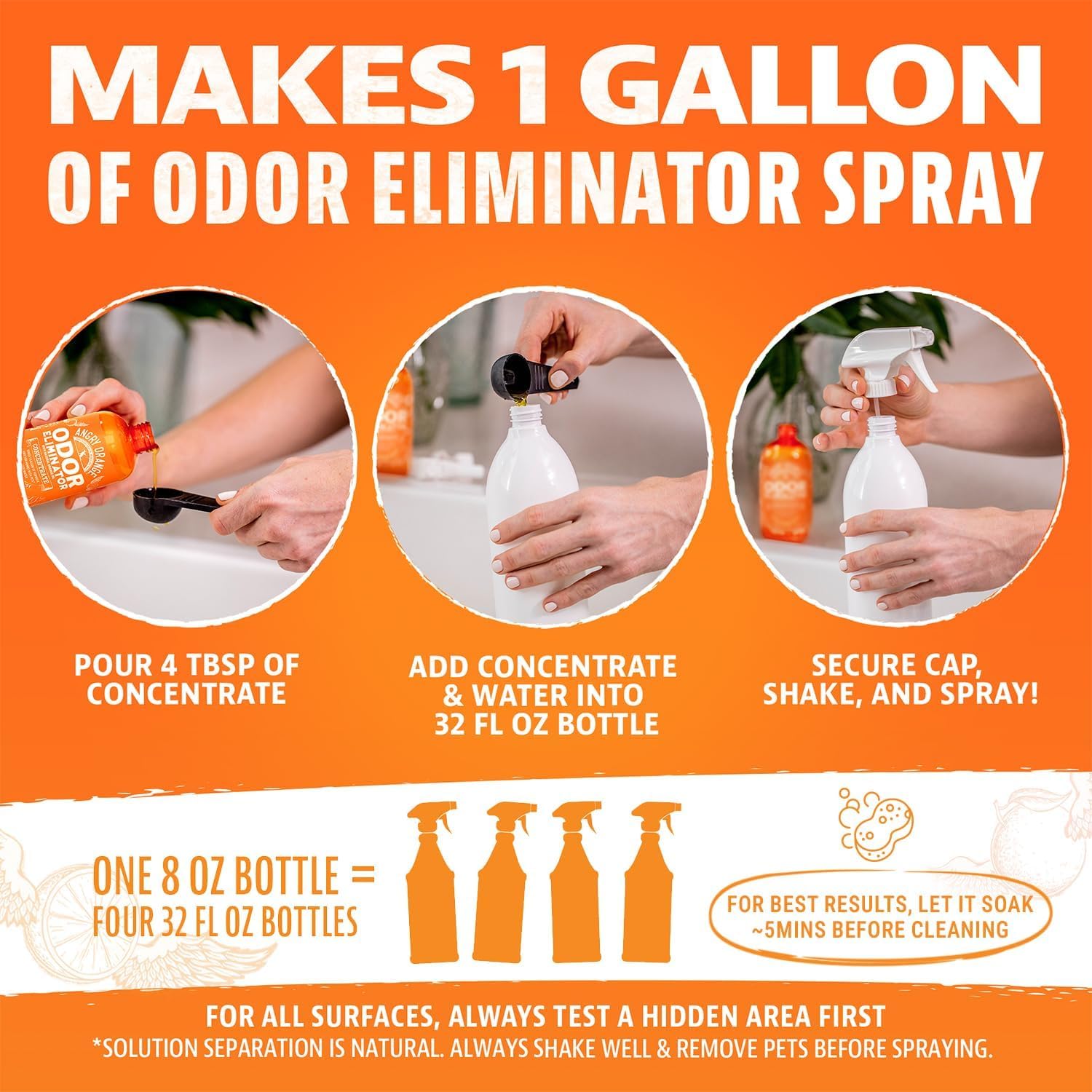 Thumbnail 1 de Angry Orange hres43vdvs Pet Odor Eliminator Concentrate, 8 Ounce