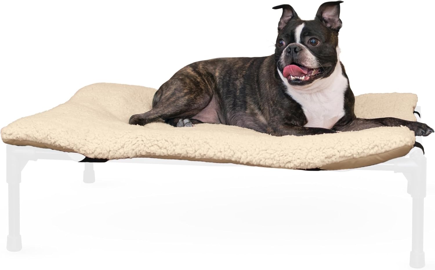 Detalle de K&H Pet Products microfleece kussen voor hondenwieg, lichtbruin, medium, 50 x 80 cm
