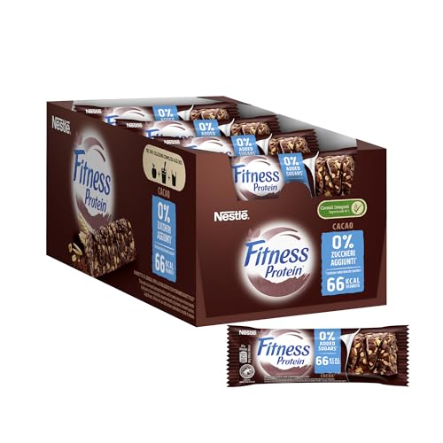 Detalle de FITNESS Protein Barrette Cereali Integrali al Cacao – 24x20 g
