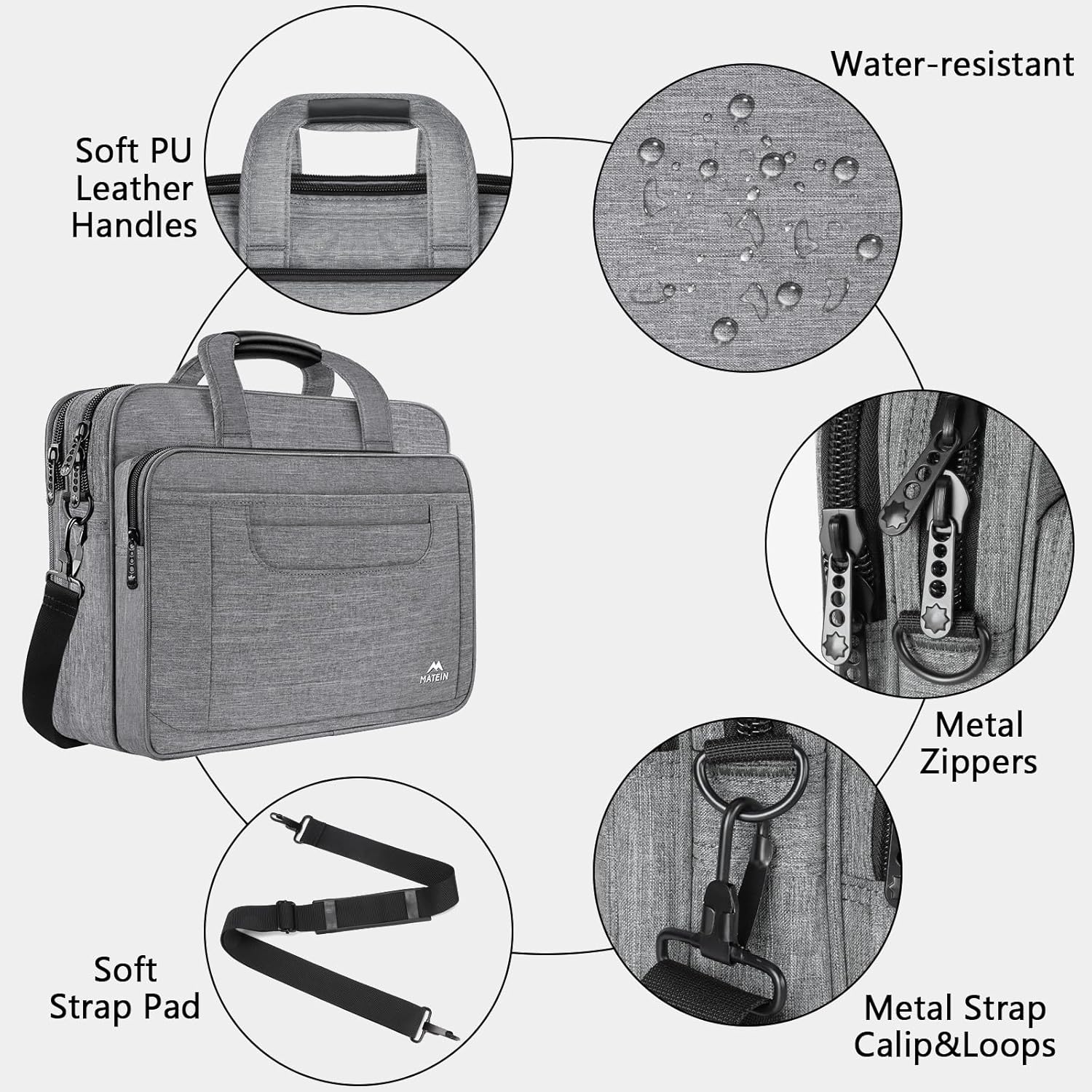 Thumbnail 4 de MATEIN Laptoptasche 15,6 Zoll Business