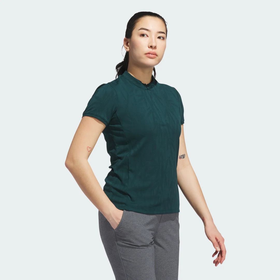 Thumbnail 2 de Adidas Polo jacquard Go-to verde