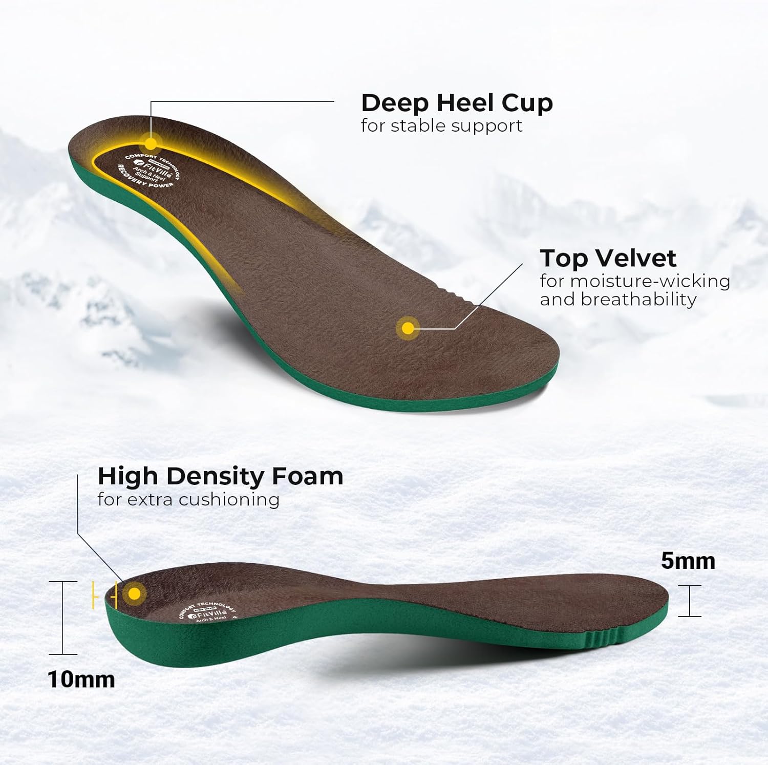 Thumbnail 6 de FitVille Winterschuhe Herren Extra Weit – wasserdichte Schneestiefel mit rutschfester Sohle
