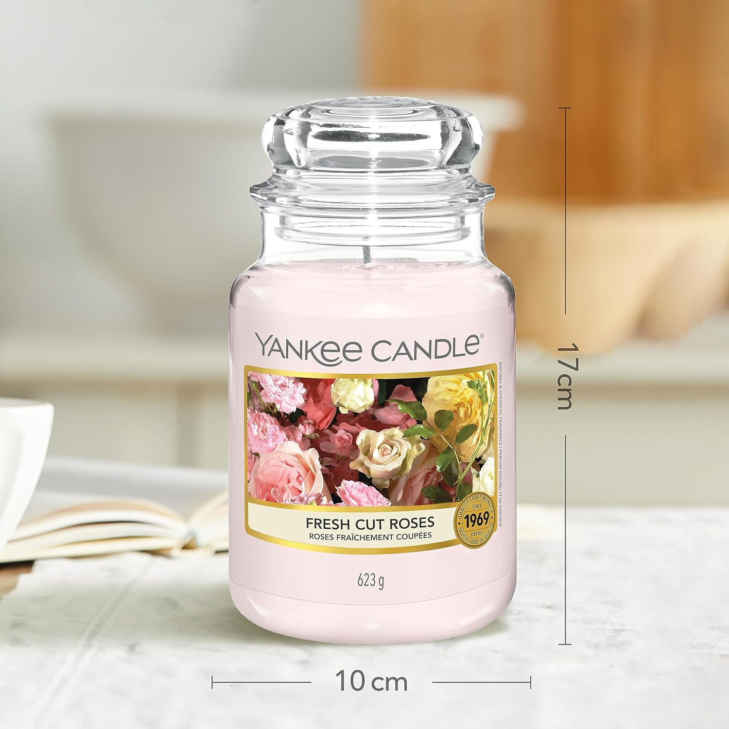 Thumbnail 3 de Yankee Candle Fresh Cut Roses Large Jar Scented Candle
