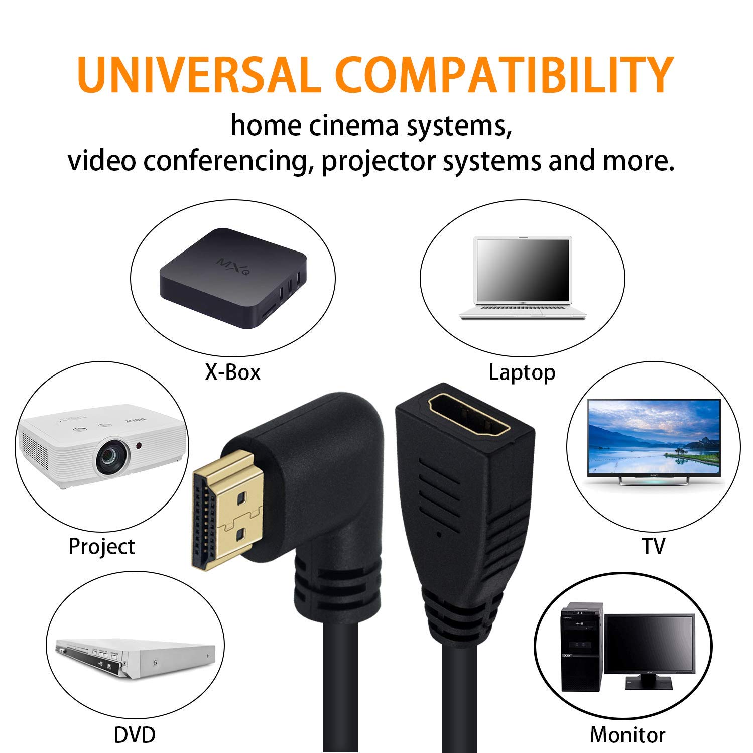 Thumbnail 2 de Maxhood 8K HDMI Extension Cable 2FT