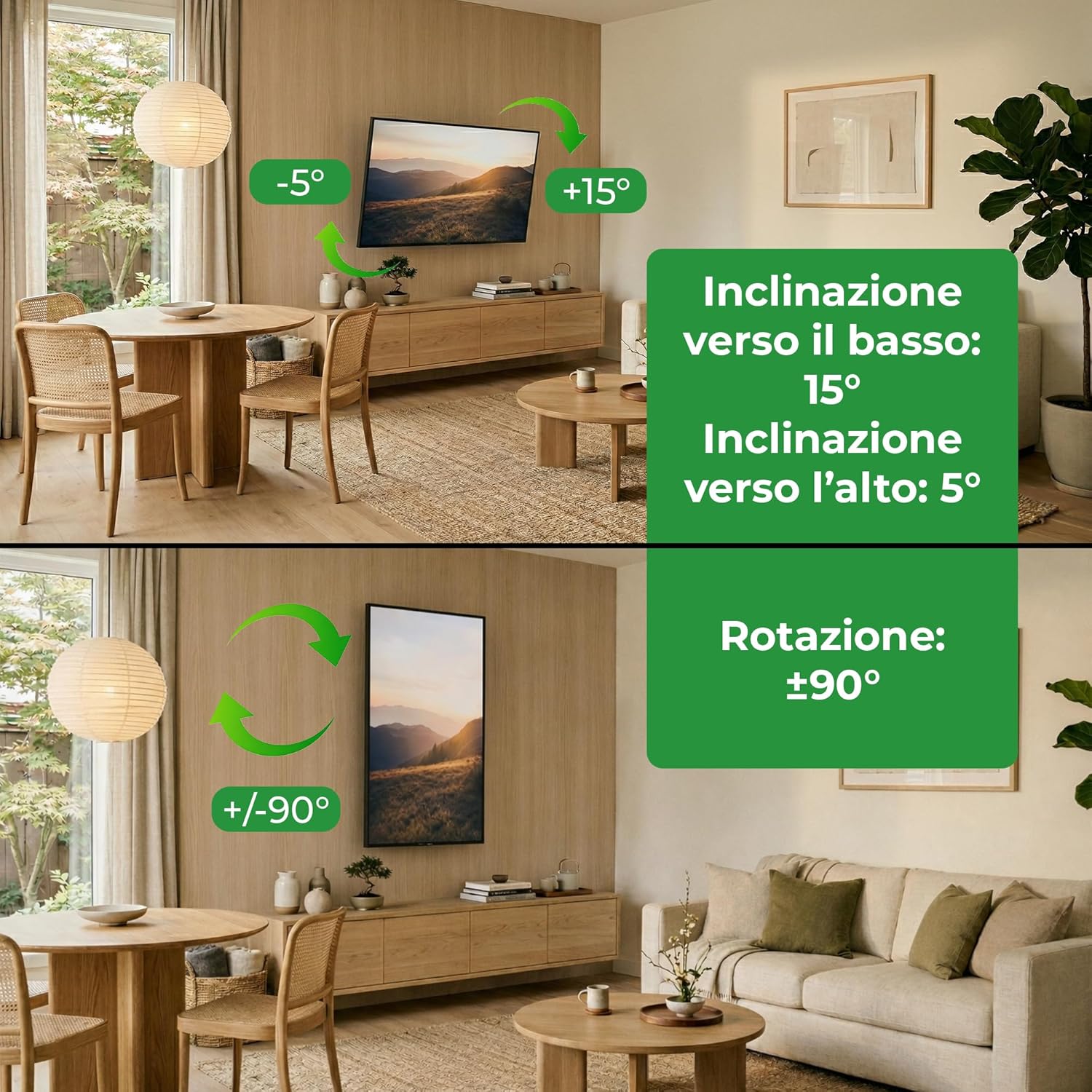 Detalle 2 de XTRARM TiTon FLEX supporto TV da parete 80 cm