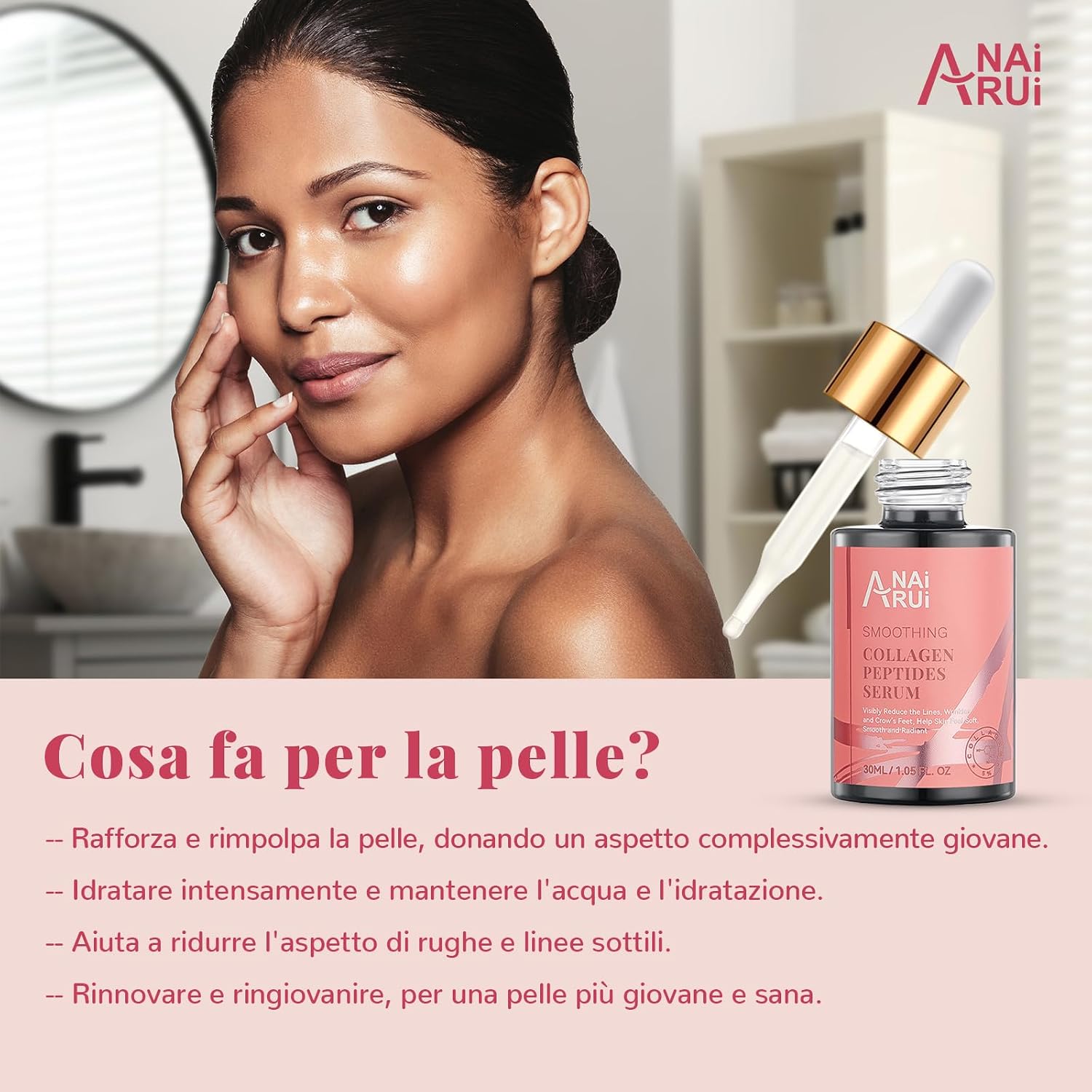 Detalle de ANAiRUi Siero Collagene 30 ml per viso e collo