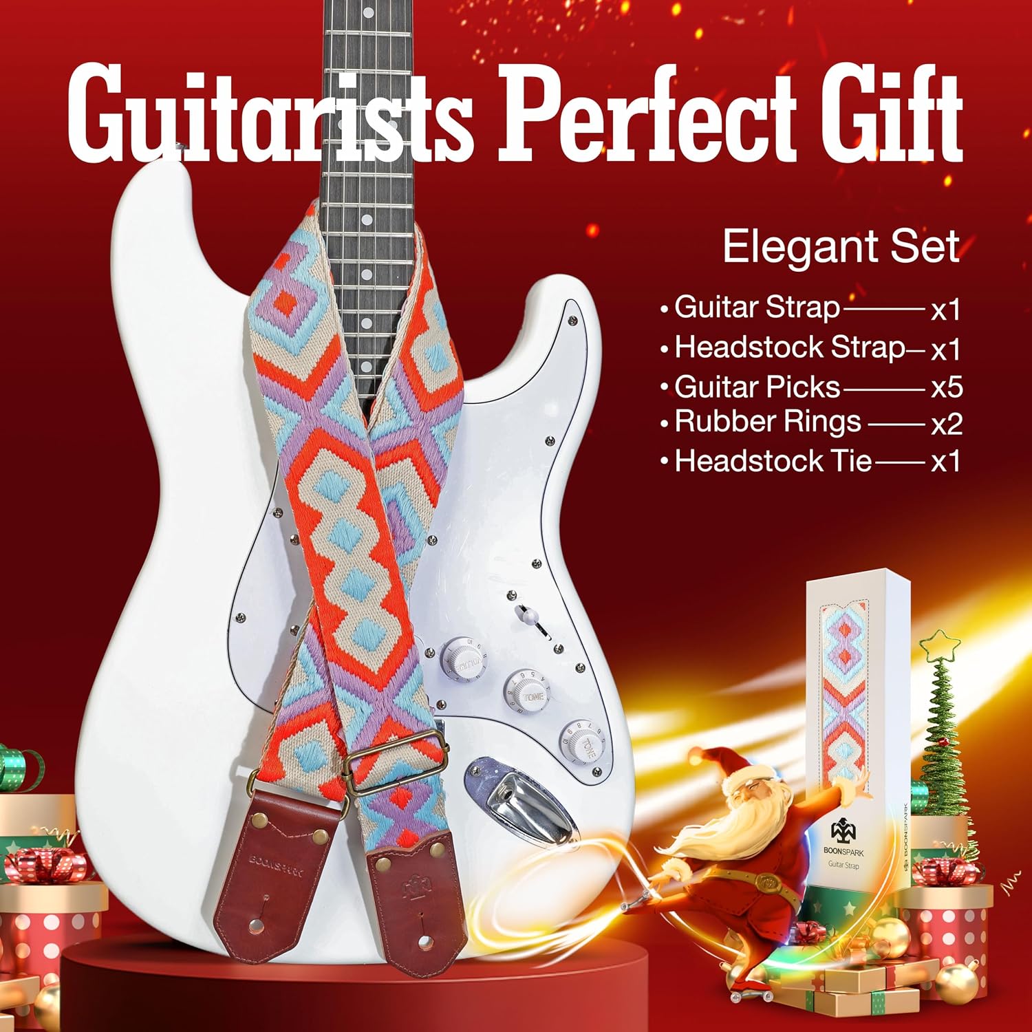 Thumbnail 6 de BOONSPARK Guitar Strap, 2-Inch Wide