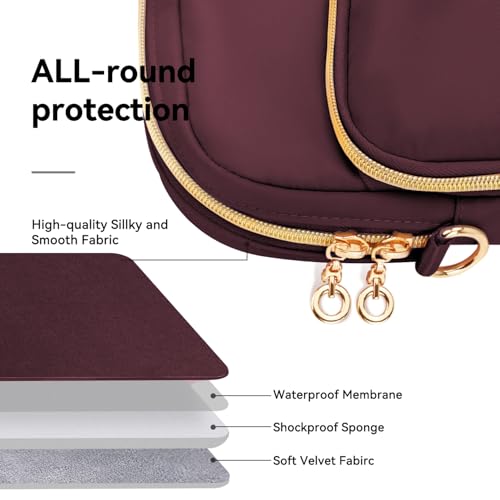 Thumbnail 6 de Lausiax Laptop Case Bag for 17–17.3 Inch Laptops — Waterproof Red Sleeve