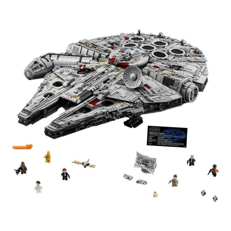 Detalle de Lego Star Wars Halcón Milenario 🚂