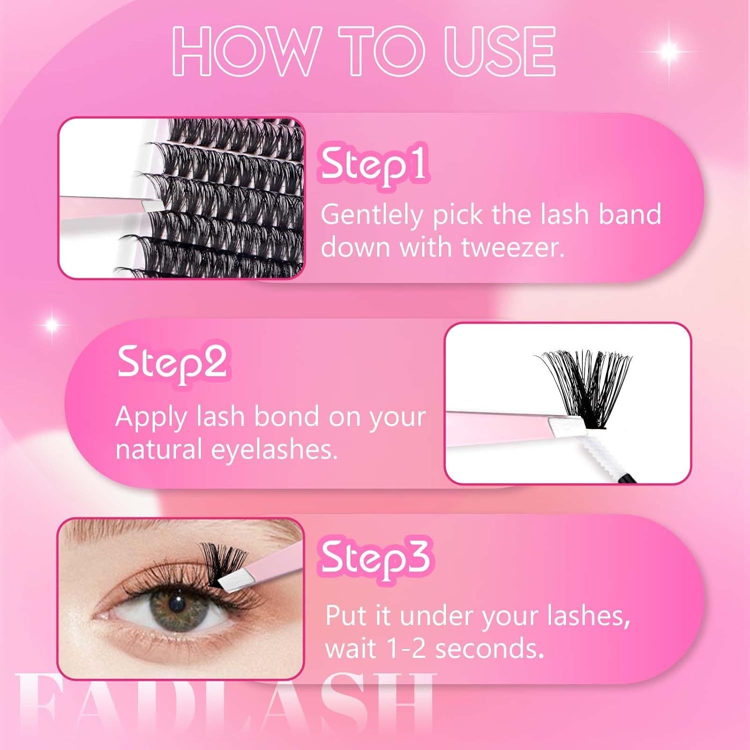Thumbnail 4 de FADLASH Wimpern Einzeln 0.07C Curl