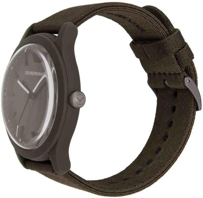 Detalle de Montre homme Emporio Armani à quartz (boîtier 45 mm) bracelet cuir ou silicone