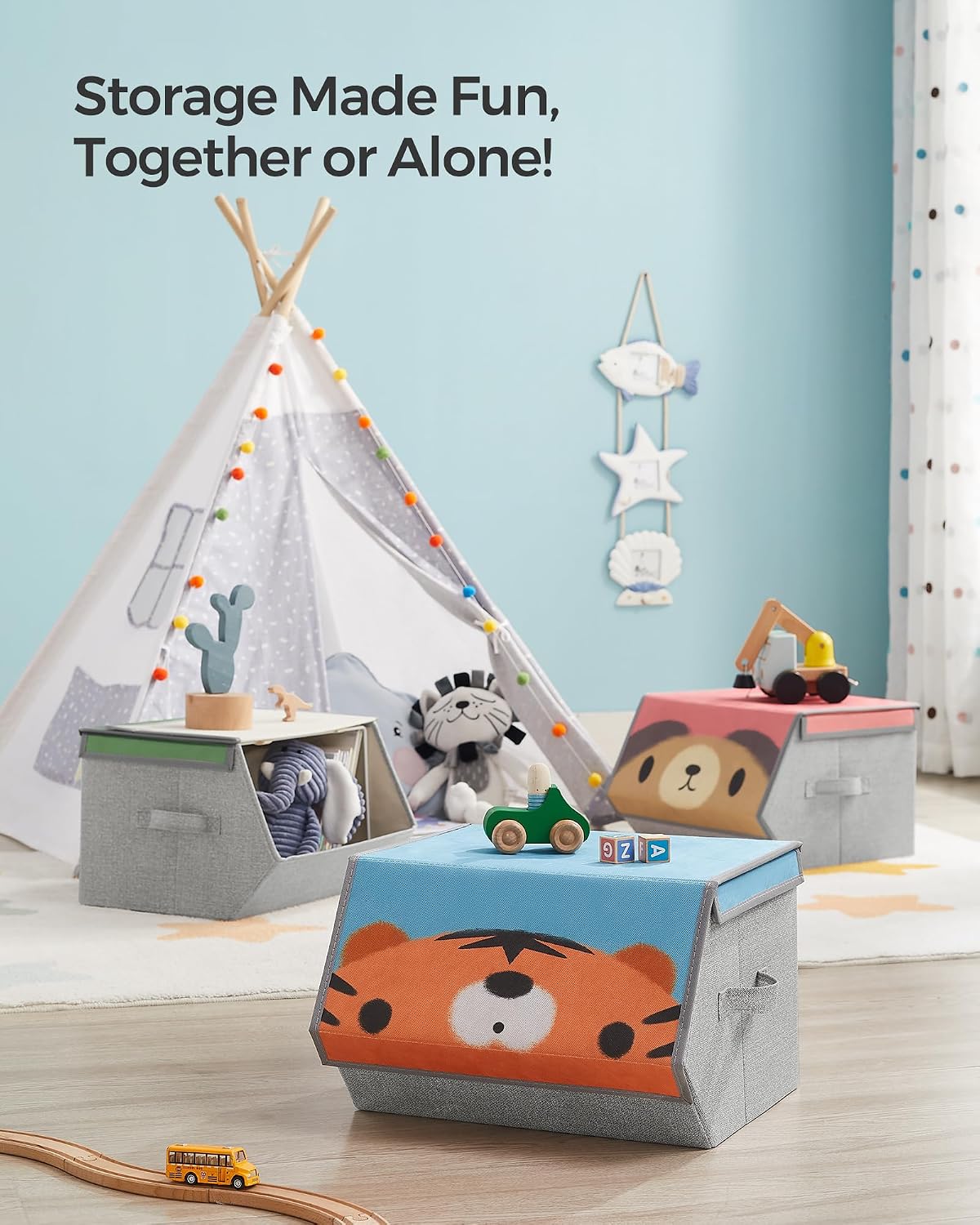 Detalle de SONGMICS RFB760P03 toy storage set 3