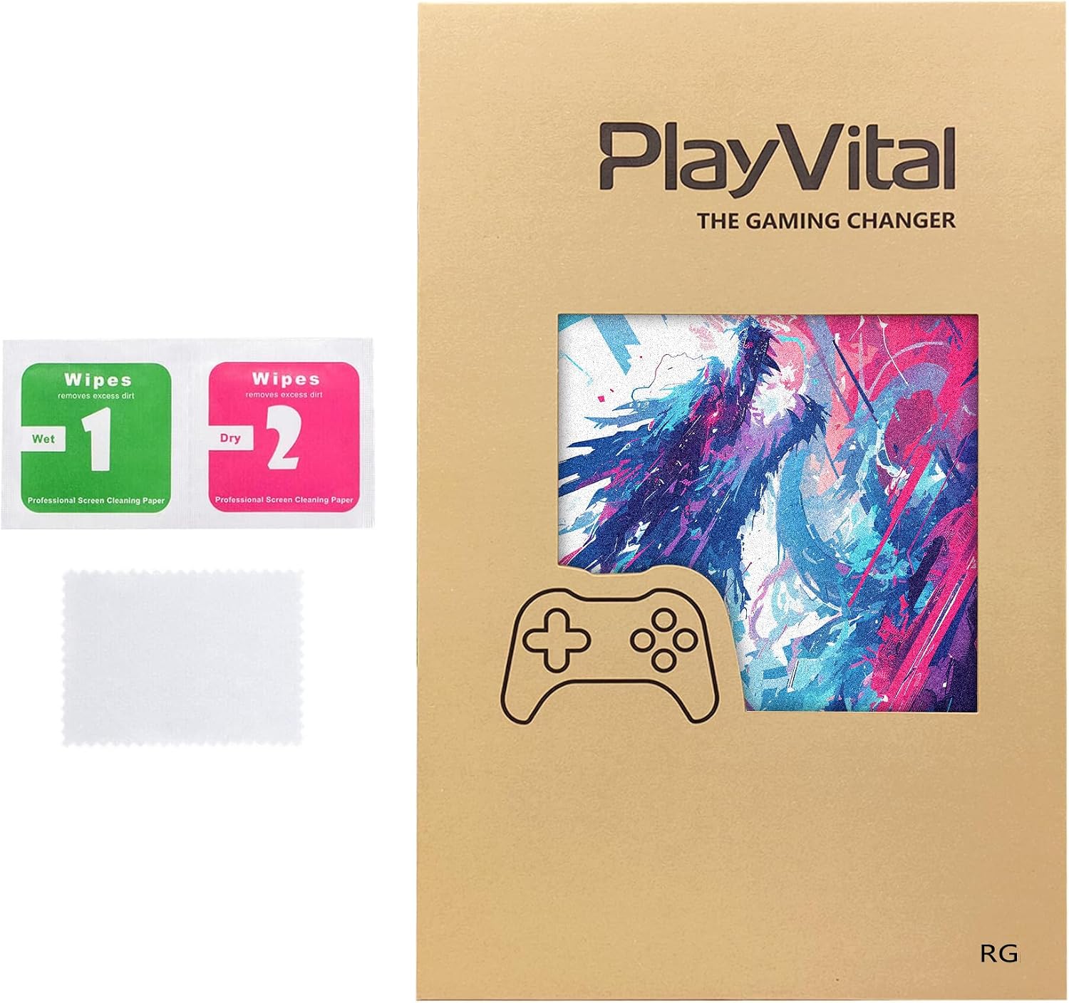 Thumbnail 6 de PlayVital Neon Dragoon 2 Sets Skin Stickers for ROG Ally – Custom Vinyl Decals