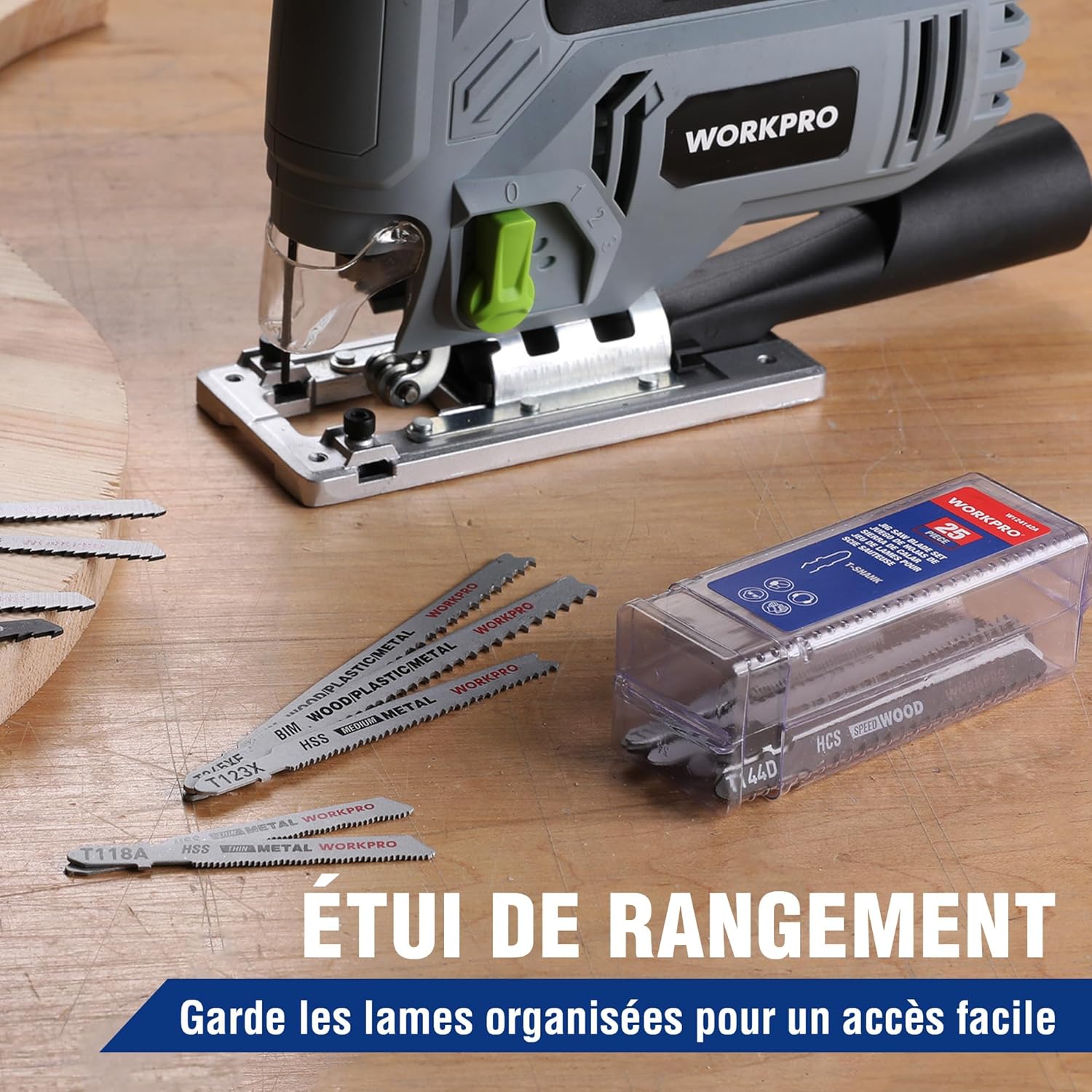 Thumbnail 5 de WORKPRO Lames de scie sauteuse T — 25 pièces
