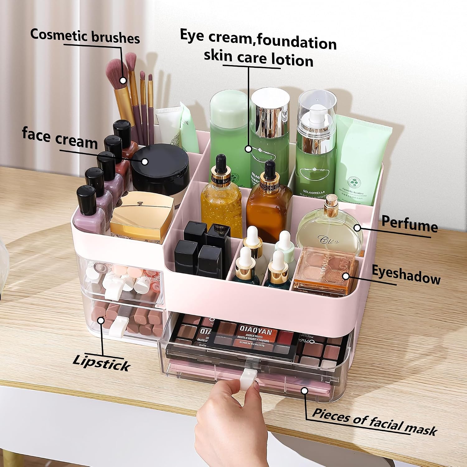 Thumbnail 4 de Lacusmall Desktop Makeup Organiser 1pc