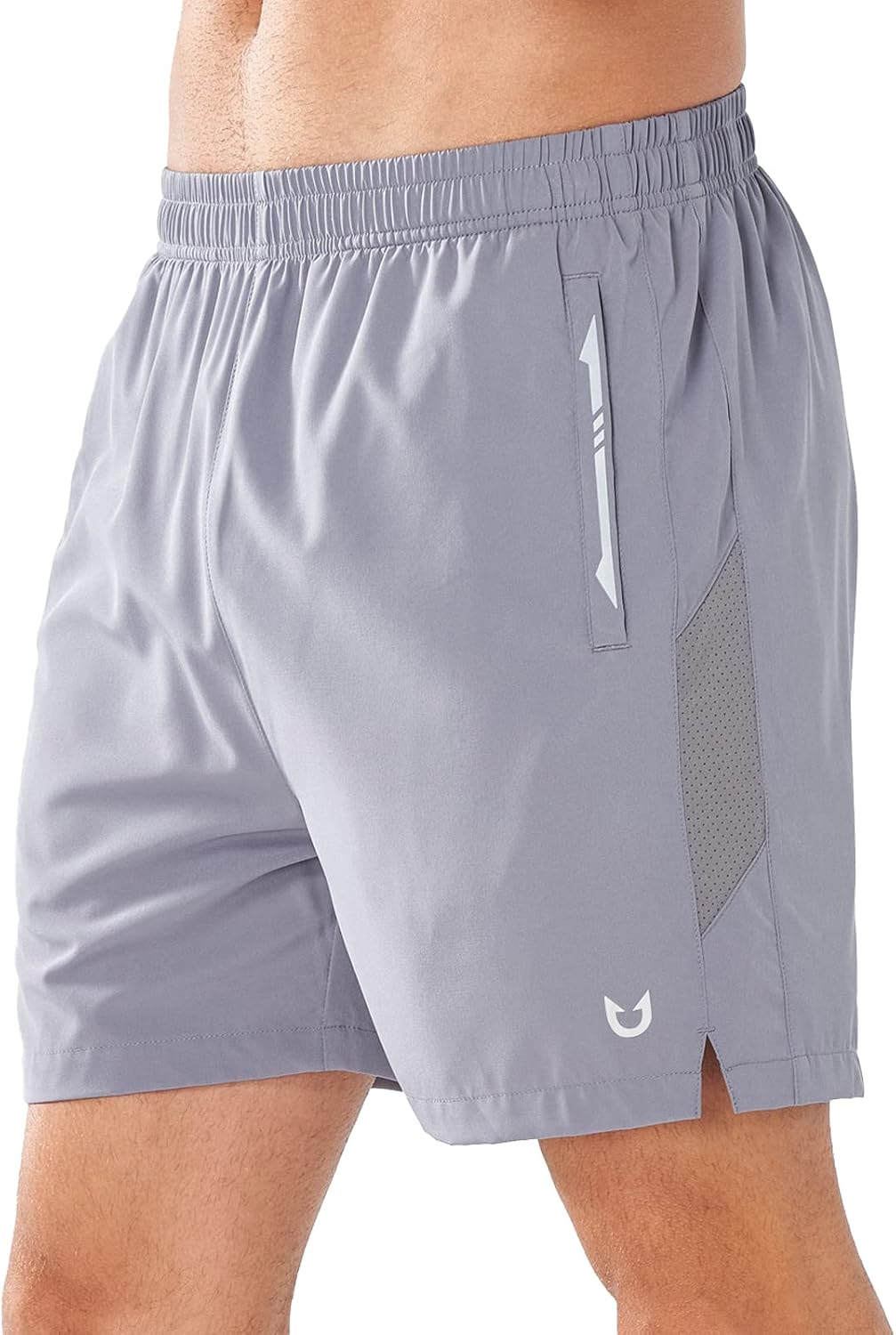Detalle de NORTHYARD Men's Running Athletic Shorts — Lightweight, Quick-Dry with 3 ZIP Pockets (5"/7"/9")