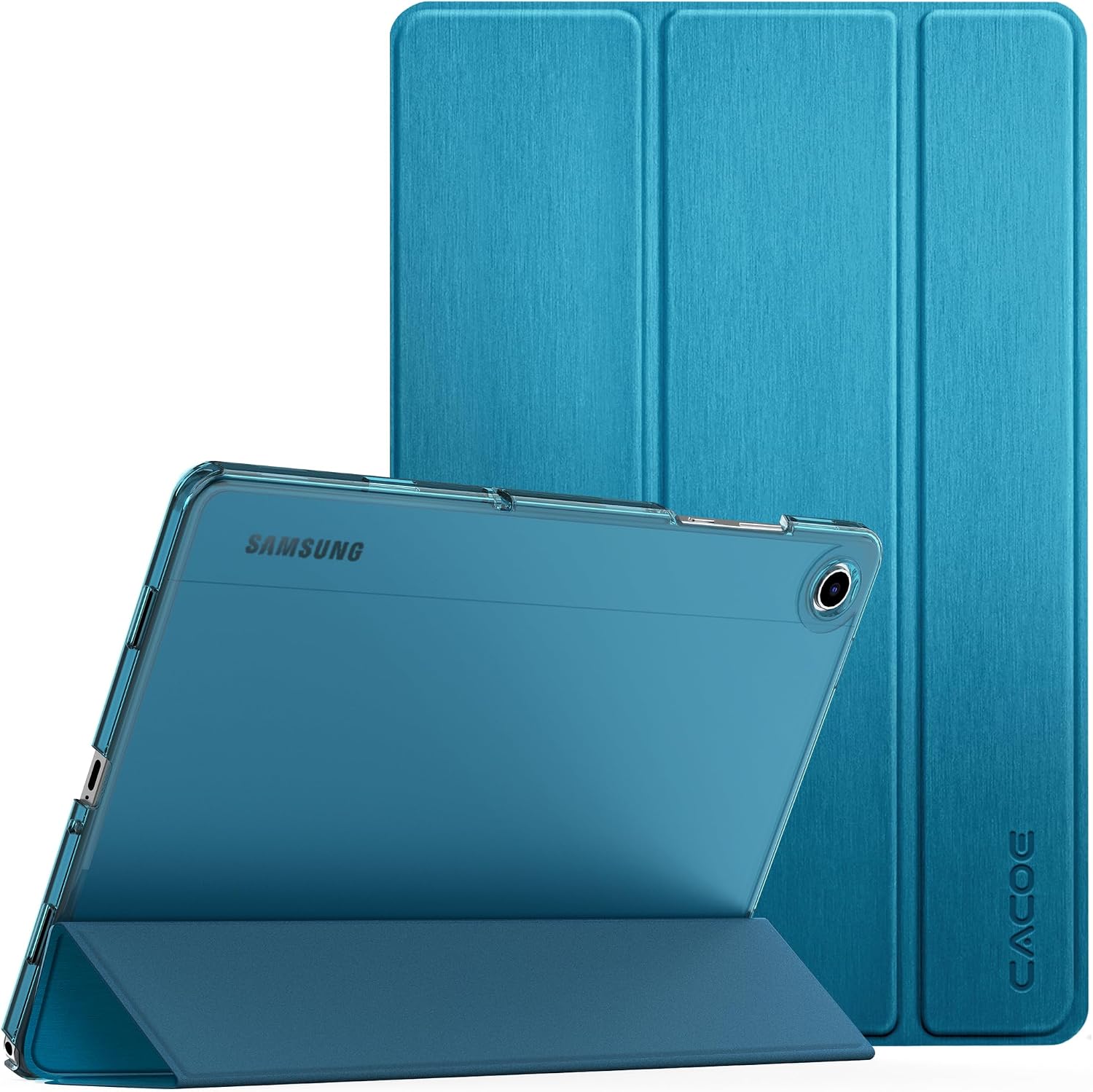 Detalle de CACOE Case for Samsung Galaxy Tab A11+ Plus 11 Inch 2025 (SM-X236B/SM-X230) – Ultra Thin Translucent Matt Back Cover in Peacock Blue