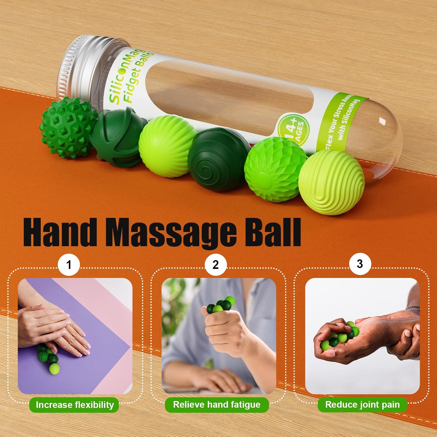 Thumbnail 4 de Silicone Magnetic Balls 6-Pack 🧩