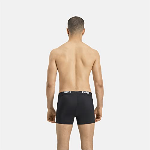 Detalle de PUMA Swim Trunk Logo Homme – Noir, taille M