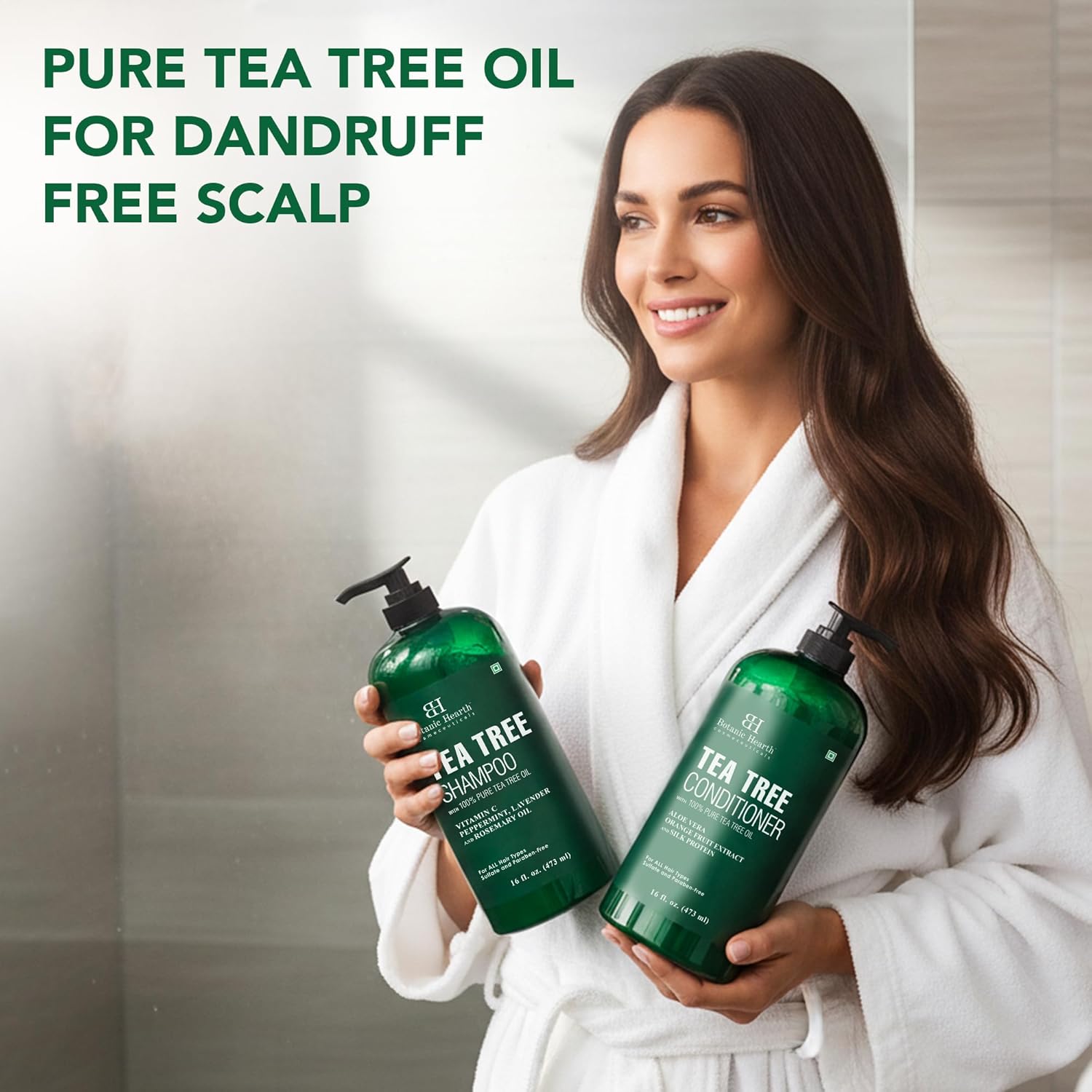 Thumbnail 3 de Botanic Hearth Tea Tree Shampoo and Conditioner Set 16 fl oz