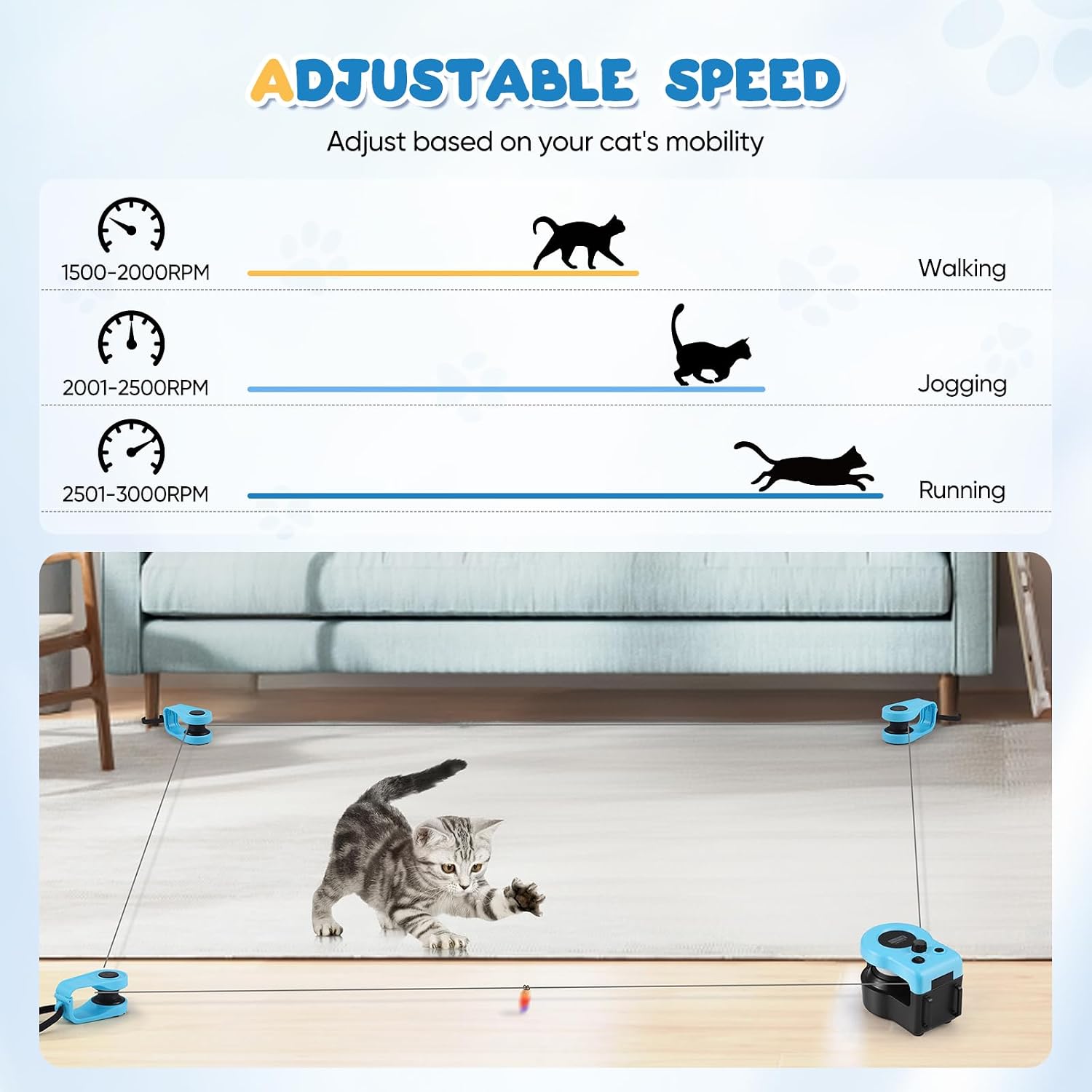 Detalle 2 de Katzenspielzeug GJCrafts Katzenspielband