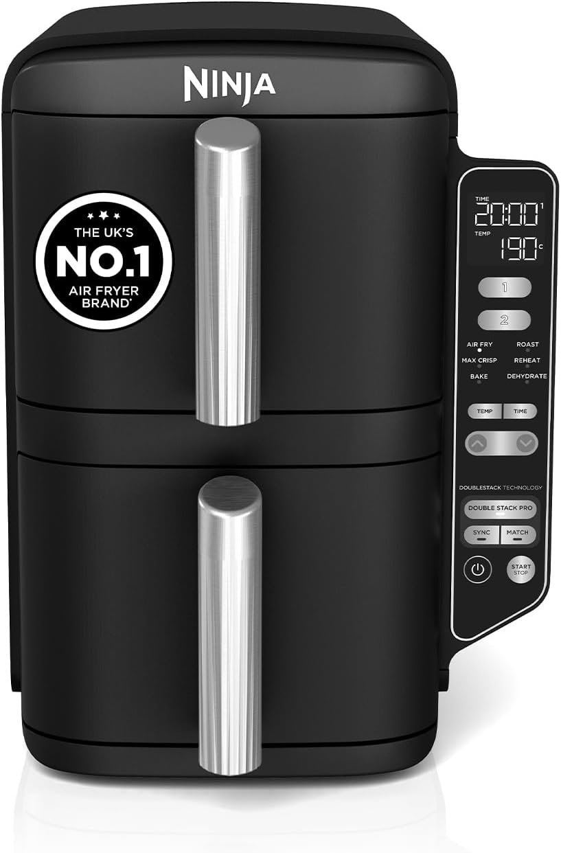 Thumbnail 2 de Ninja Double Stack XL Air Fryer (SL400UK) — 9.5L, Dual Drawer with 4 Cooking Levels
