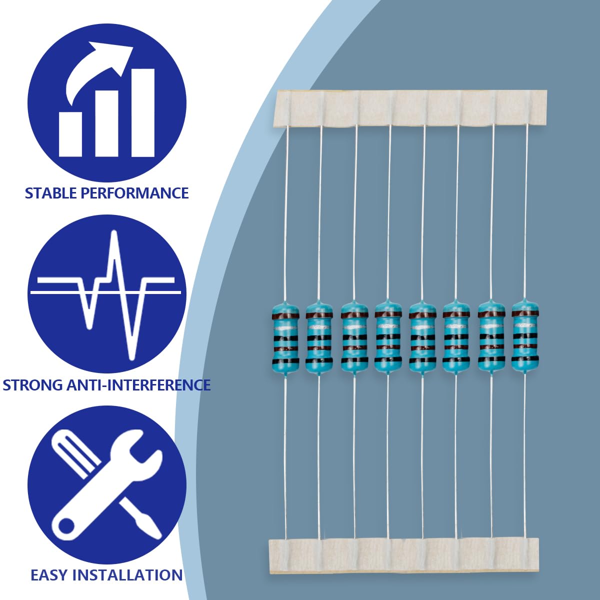Thumbnail 5 de Innfeeltech 6,8 kΩ Metallfilm-Widerstand 100 Stück 🔌