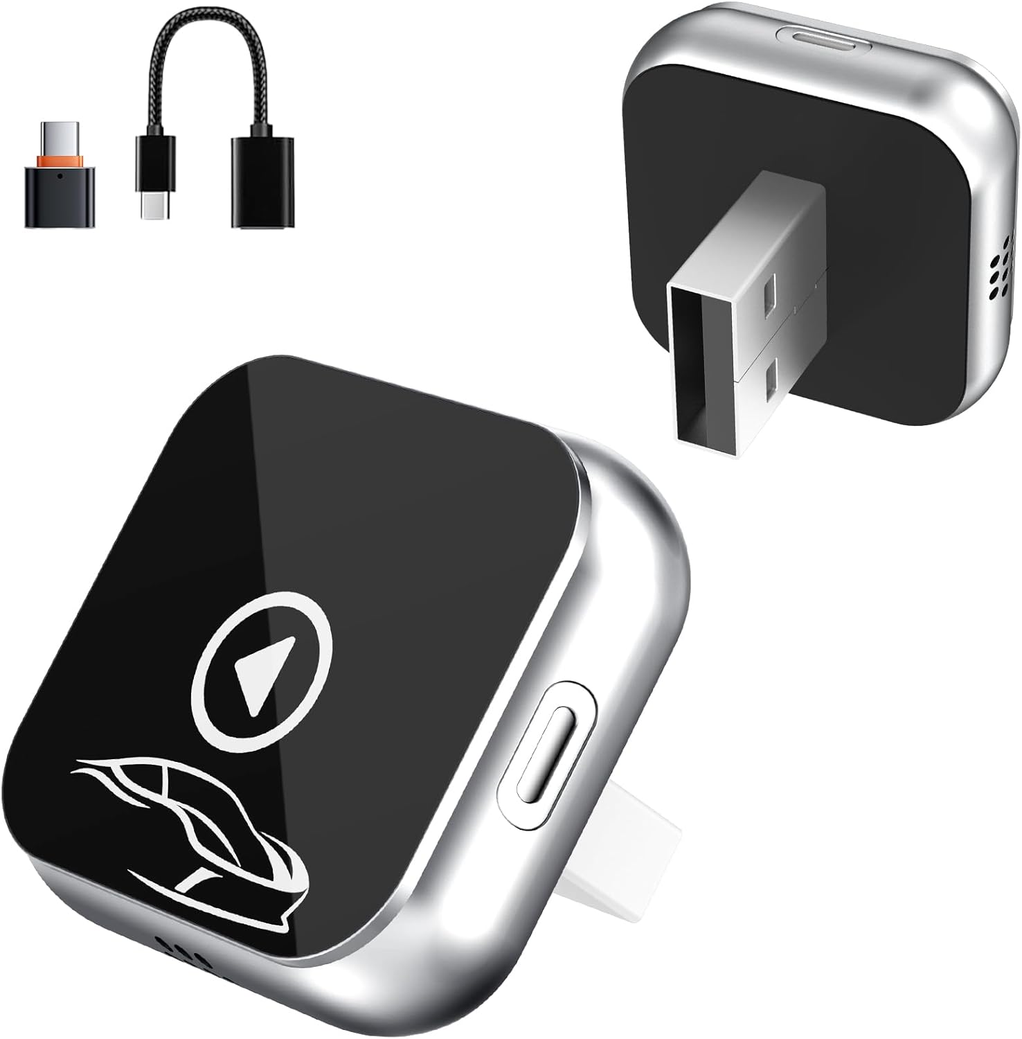 Detalle de Wireless CarPlay Adapter UK — 2-in-1 Wireless CarPlay and Android Auto upgrade for 2016+ cars