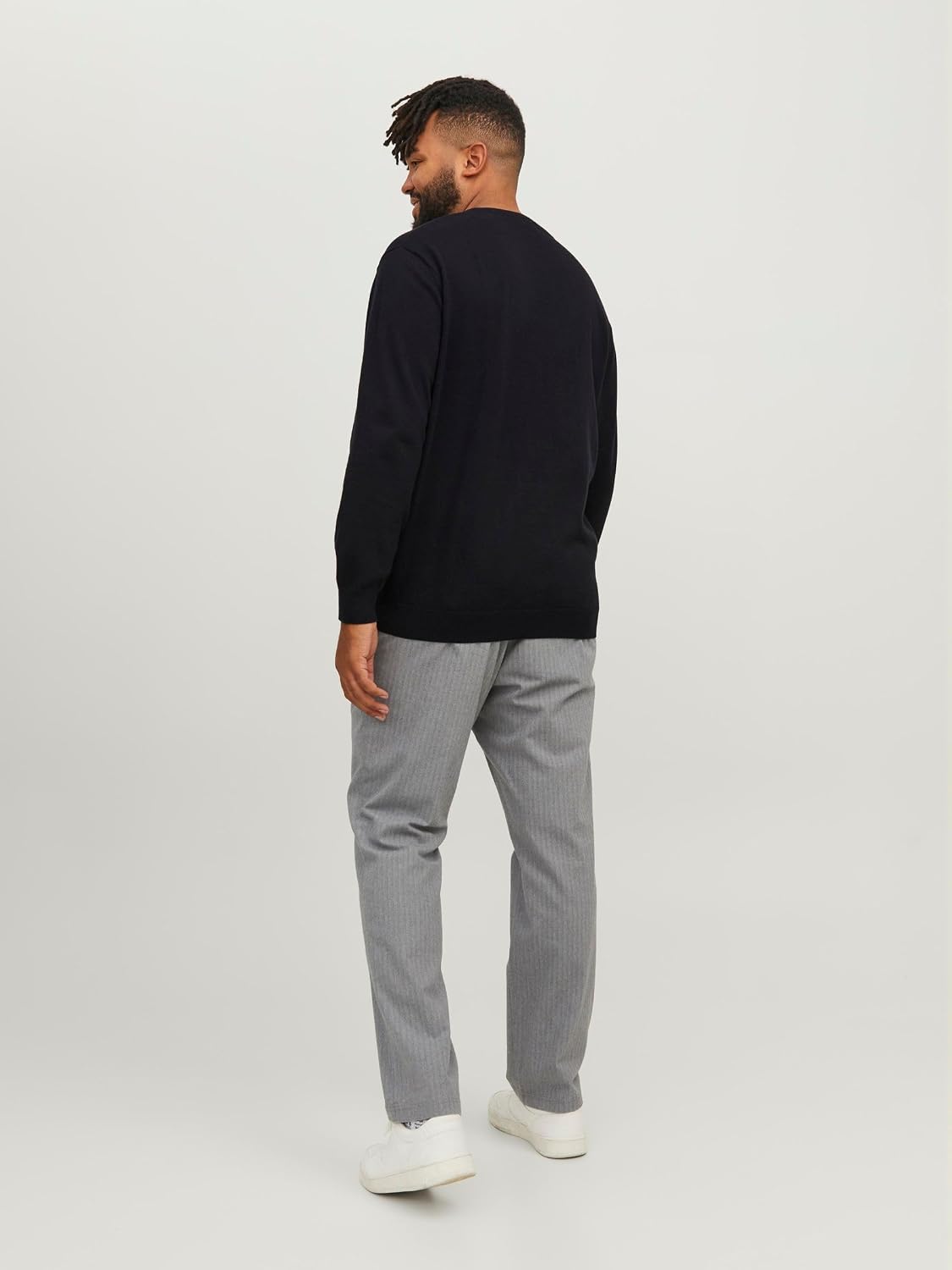Detalle de JACK & JONES Jjebasic Knit Crew Neck NOOS: maglione girocollo in cotone organico