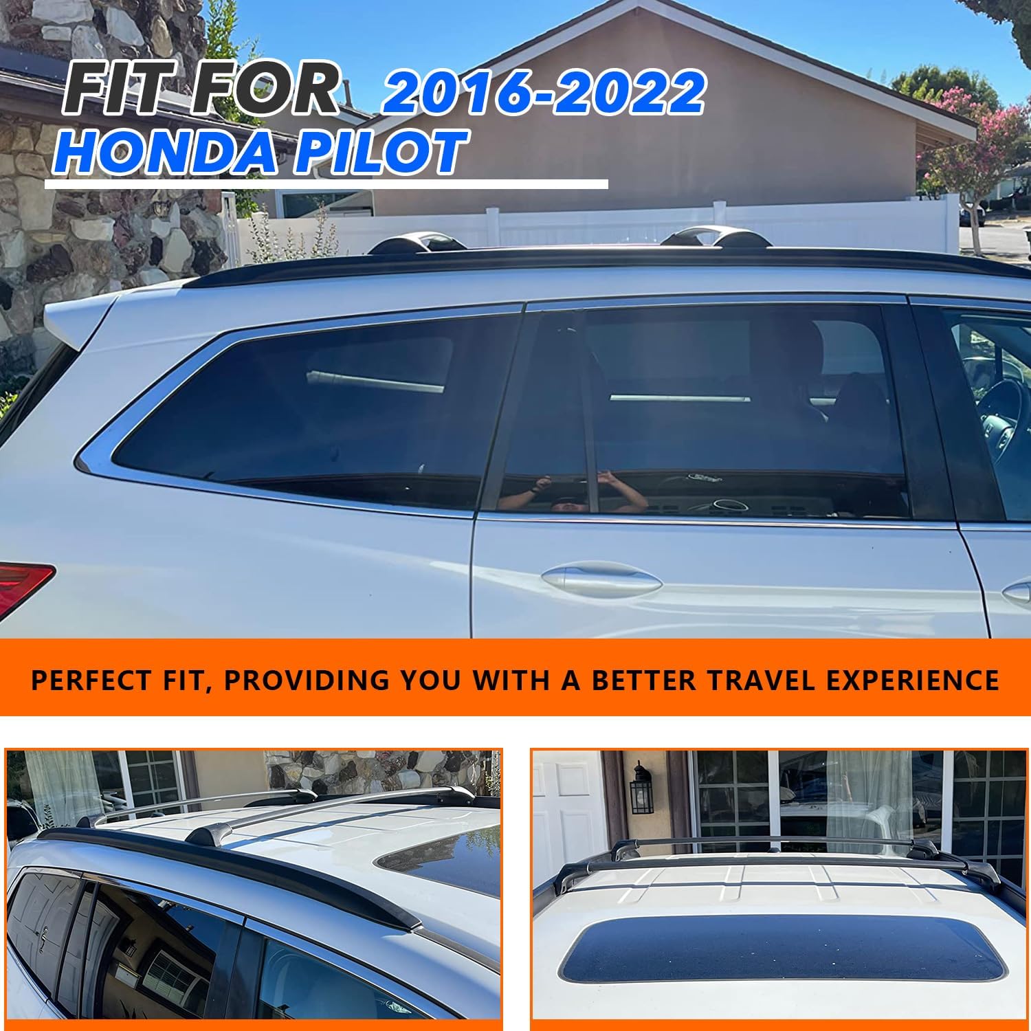 Detalle 2 de Posris Roof Rack Side Rails and Cross Bars for 2016–2022 Honda Pilot