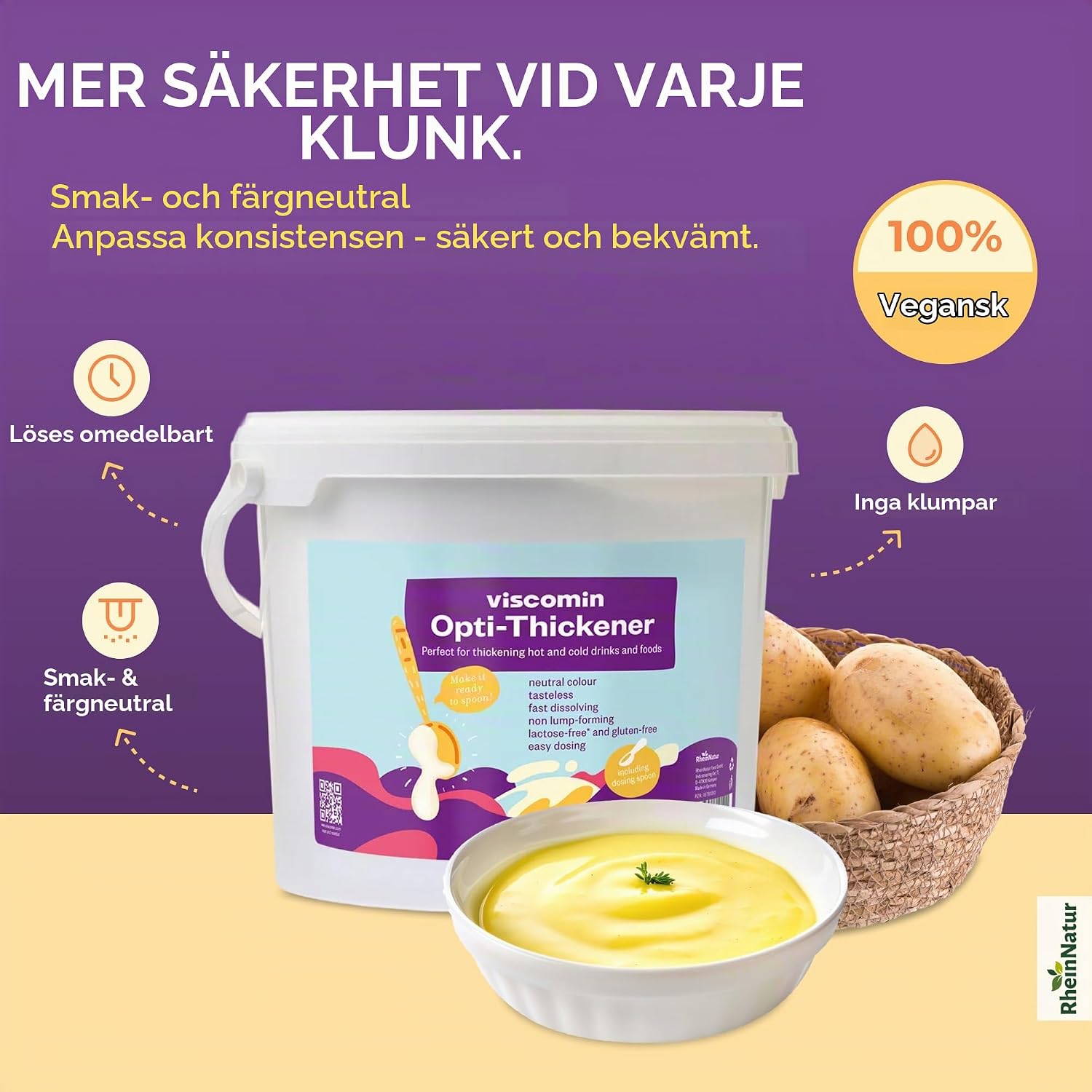 Thumbnail 1 de RheinNatur Viscomin förtjockningspulver 2,5 kg, veganskt och smakneutralt