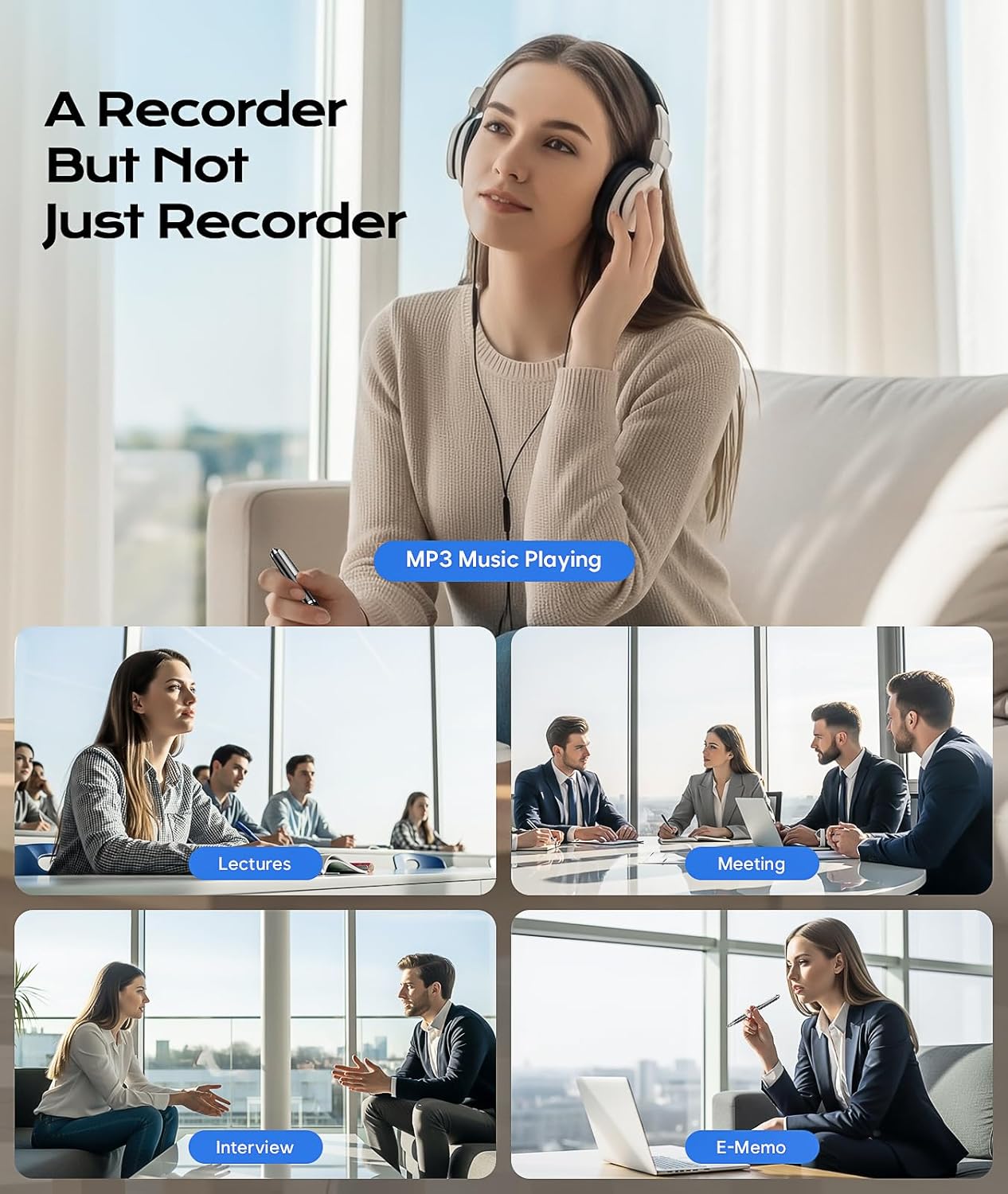 Thumbnail 6 de 64GB Digital Voice Recorder USB-C