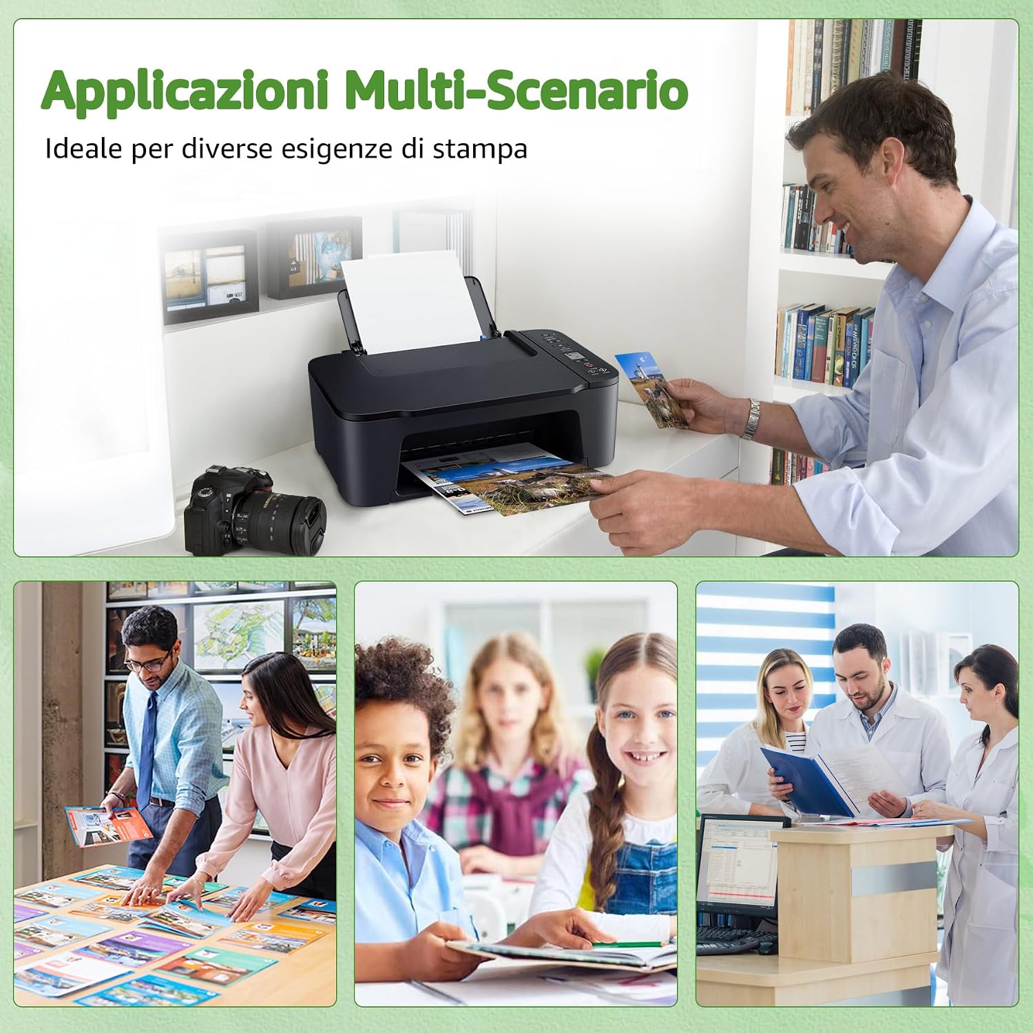 Detalle 2 de GREENSKY PG-575XL e CL-576XL inchiostro sostituzione per Canon 575XL/576XL (nero e tri-colore) compatibili con Canon PIXMA