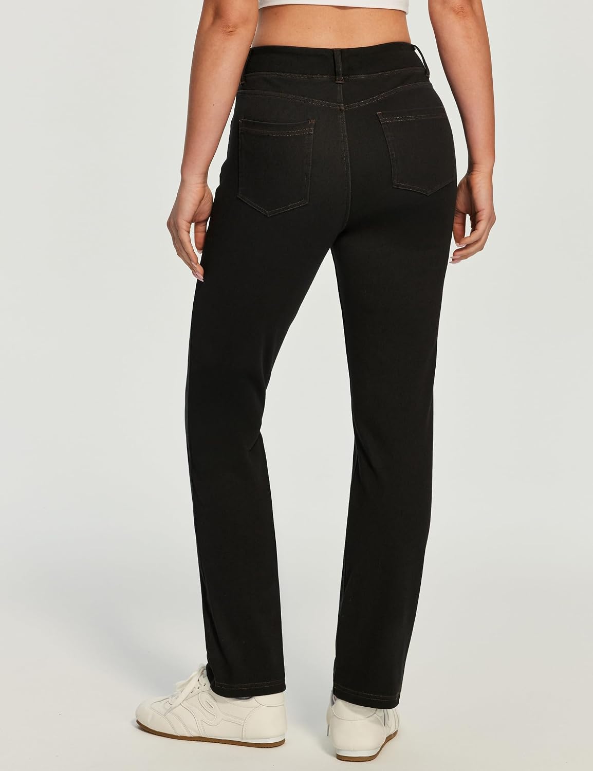 Detalle 2 de Straight Leg Jeans for Women, Stretch Denim