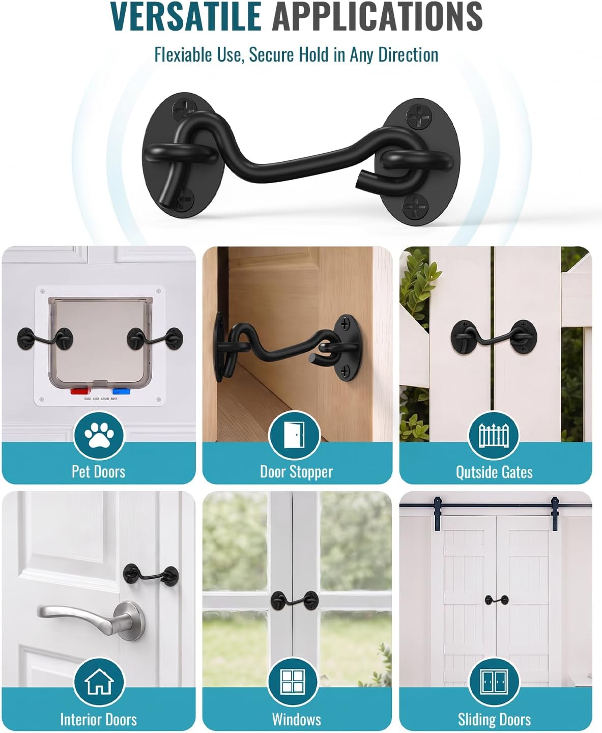 Thumbnail 6 de CRANACH Door Latch, 4-Inch Hook